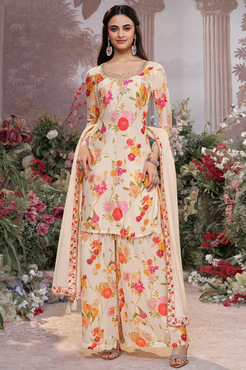 Off White Readymade Chinon Sharara Suit-SS969_1_SareeButa.com