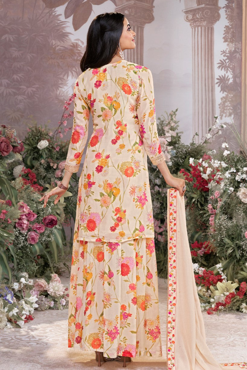 Off White Readymade Chinon Sharara Suit-SS969_3_SareeButa.com