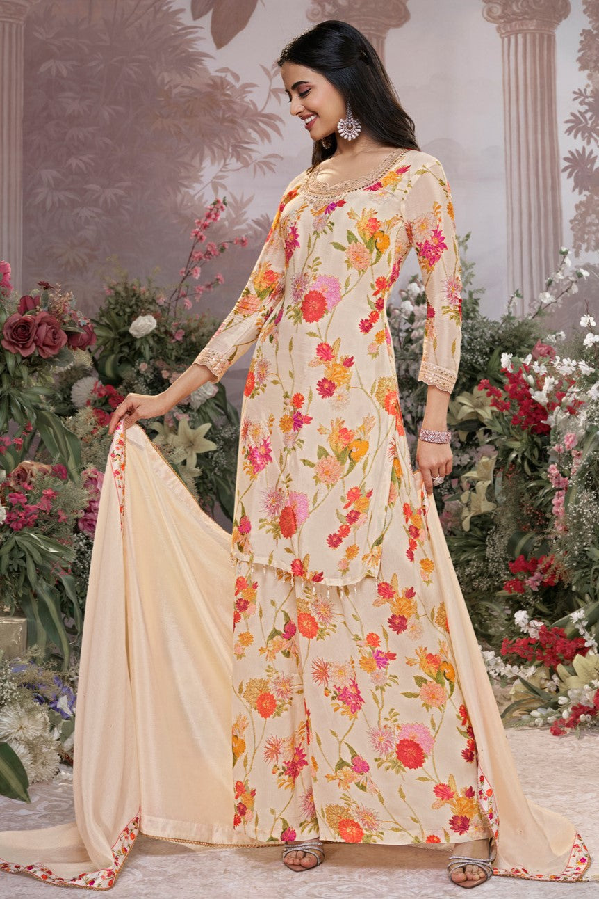 Off White Readymade Chinon Sharara Suit-SS969_4_SareeButa.com