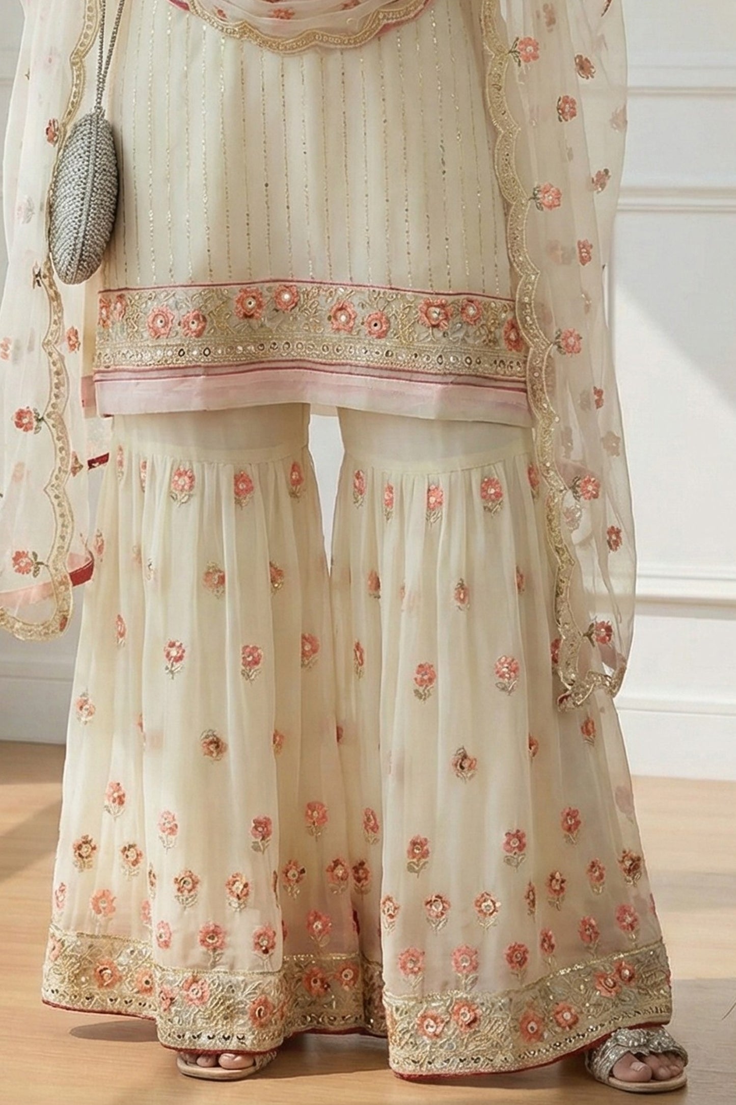 Off White Readymade Georgette Sharara Suit-SAR12760_5_SareeButa.com