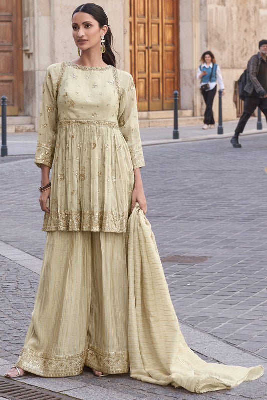 Off White Readymade Simar Silk Sharara Suit-SS623_1_SareeButa.com