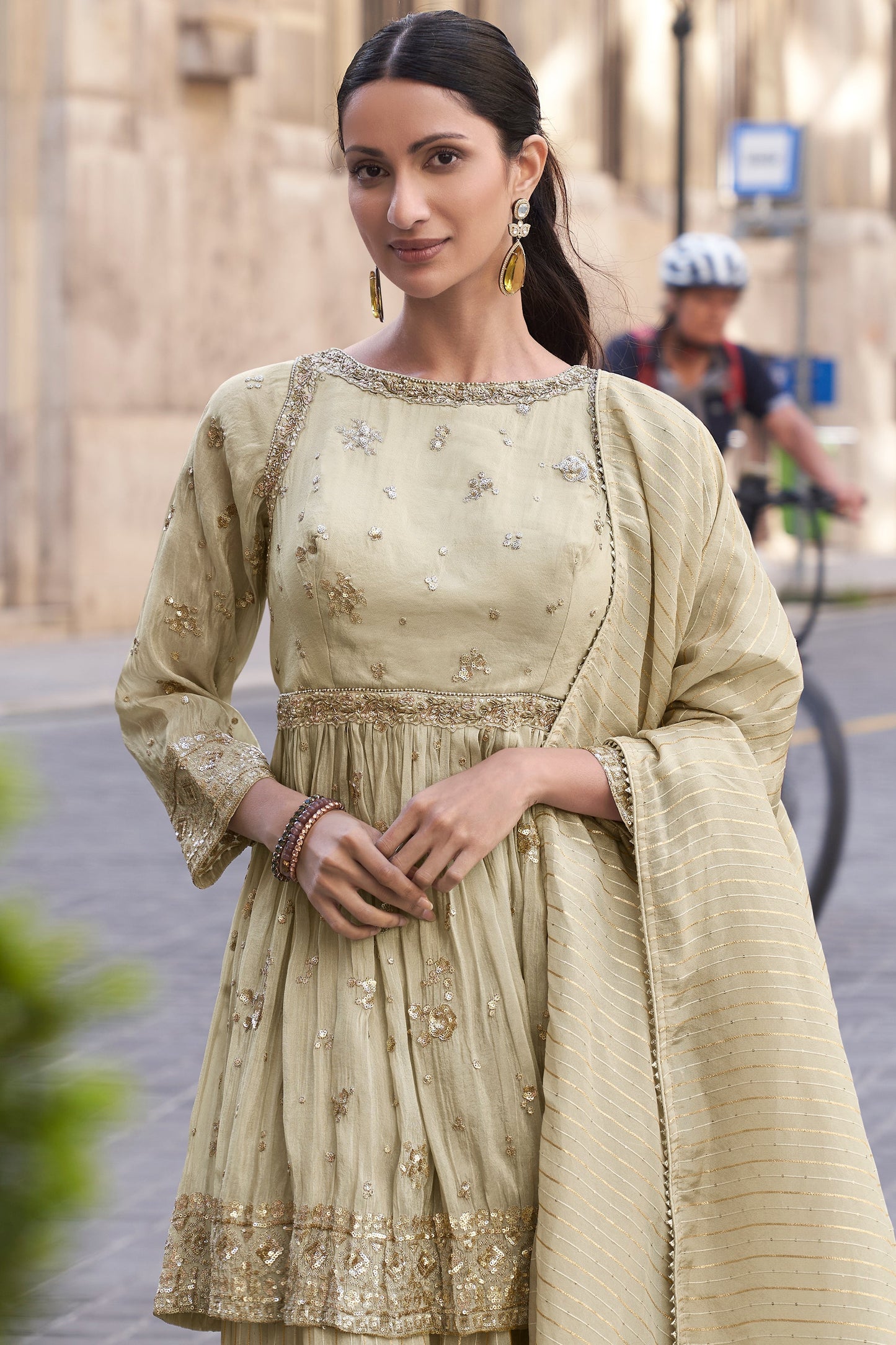 Off White Readymade Simar Silk Sharara Suit-SS623_2_SareeButa.com