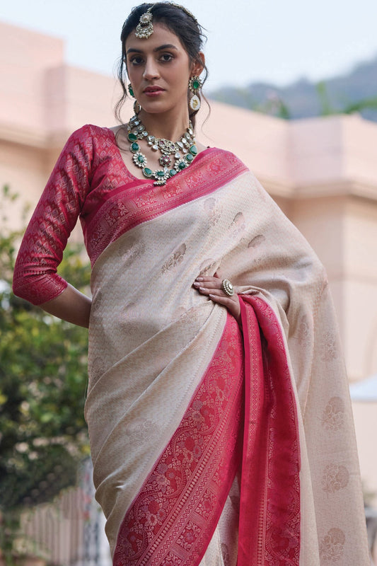 off-white-woven-satin-silk-saree-zb132042_2_SareeButa.com