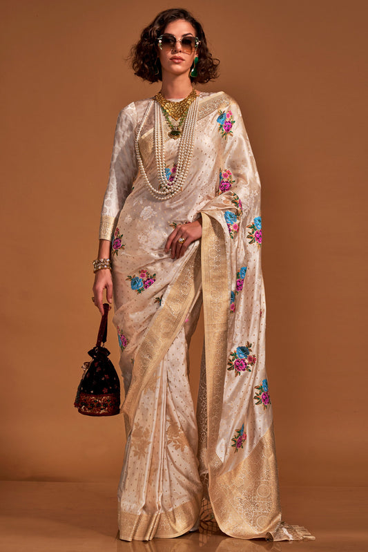 off-white-woven-satin-silk-saree-zb132663_1_SareeButa.com