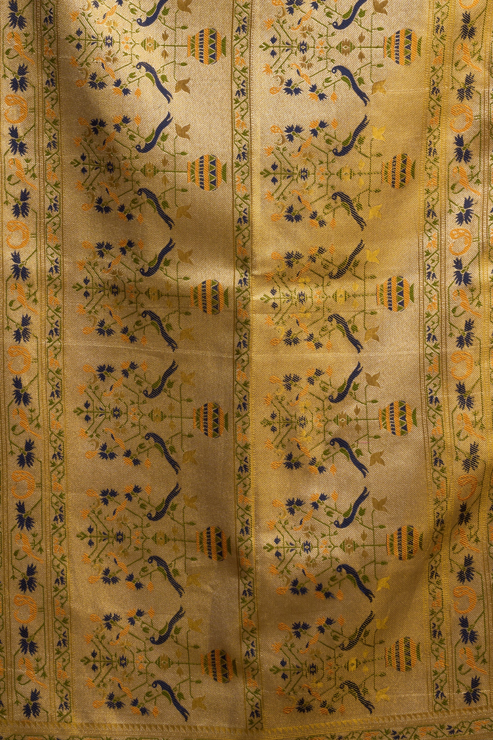 Olive Green Woven Tissue Silk Saree-SAR13192_6_SareeButa.com