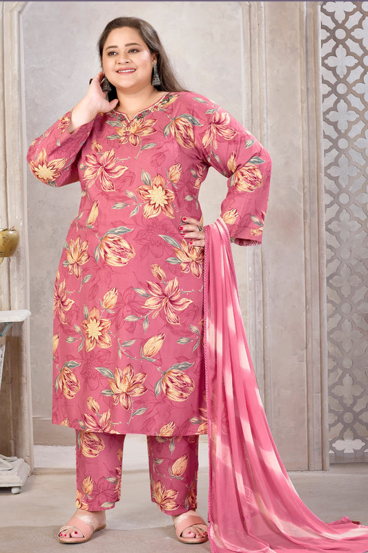 Onion Pink Readymade Rayon Suit-SAR11774_1_SareeButa.com