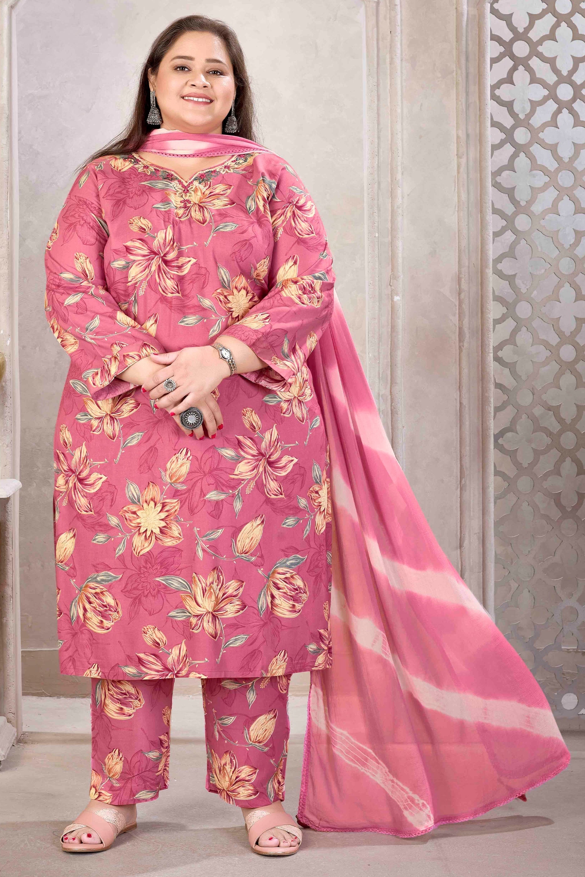 Onion Pink Readymade Rayon Suit-SAR11774_4_SareeButa.com