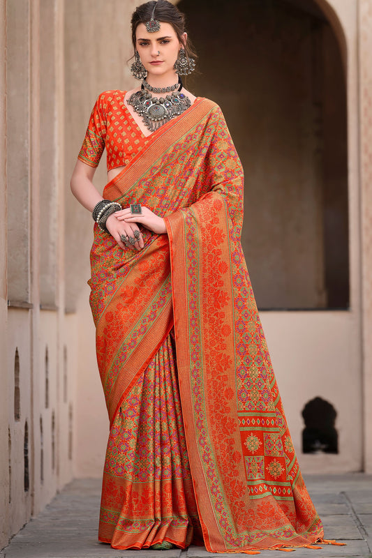 orange-ajrakh-print-silk-saree-zb132876_1_SareeButa.com