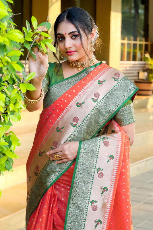 orange-banarasi-saree-zb130410_2_SareeButa.com