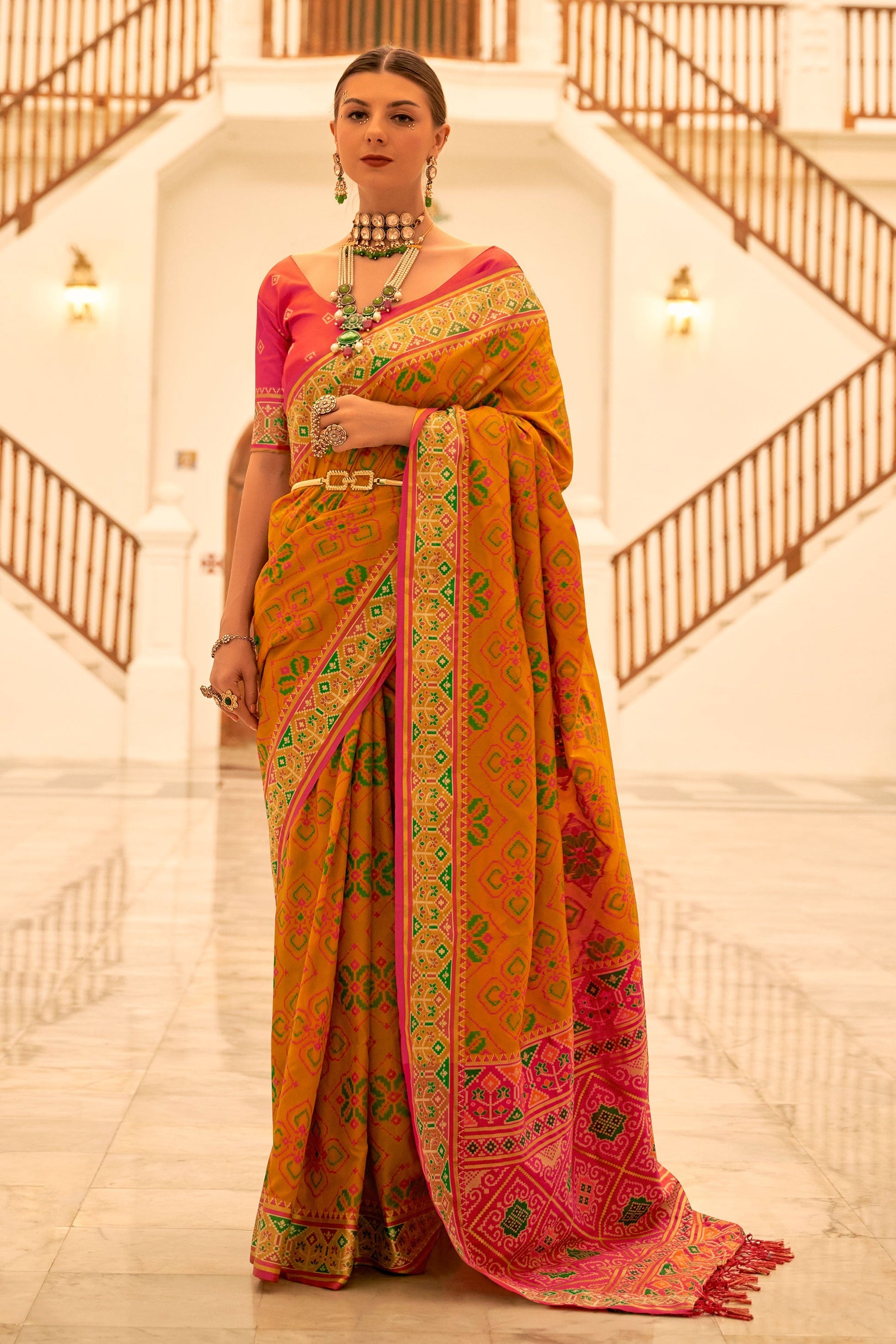 orange-woven-patola-silk-saree-zb131184_1_SareeButa.com