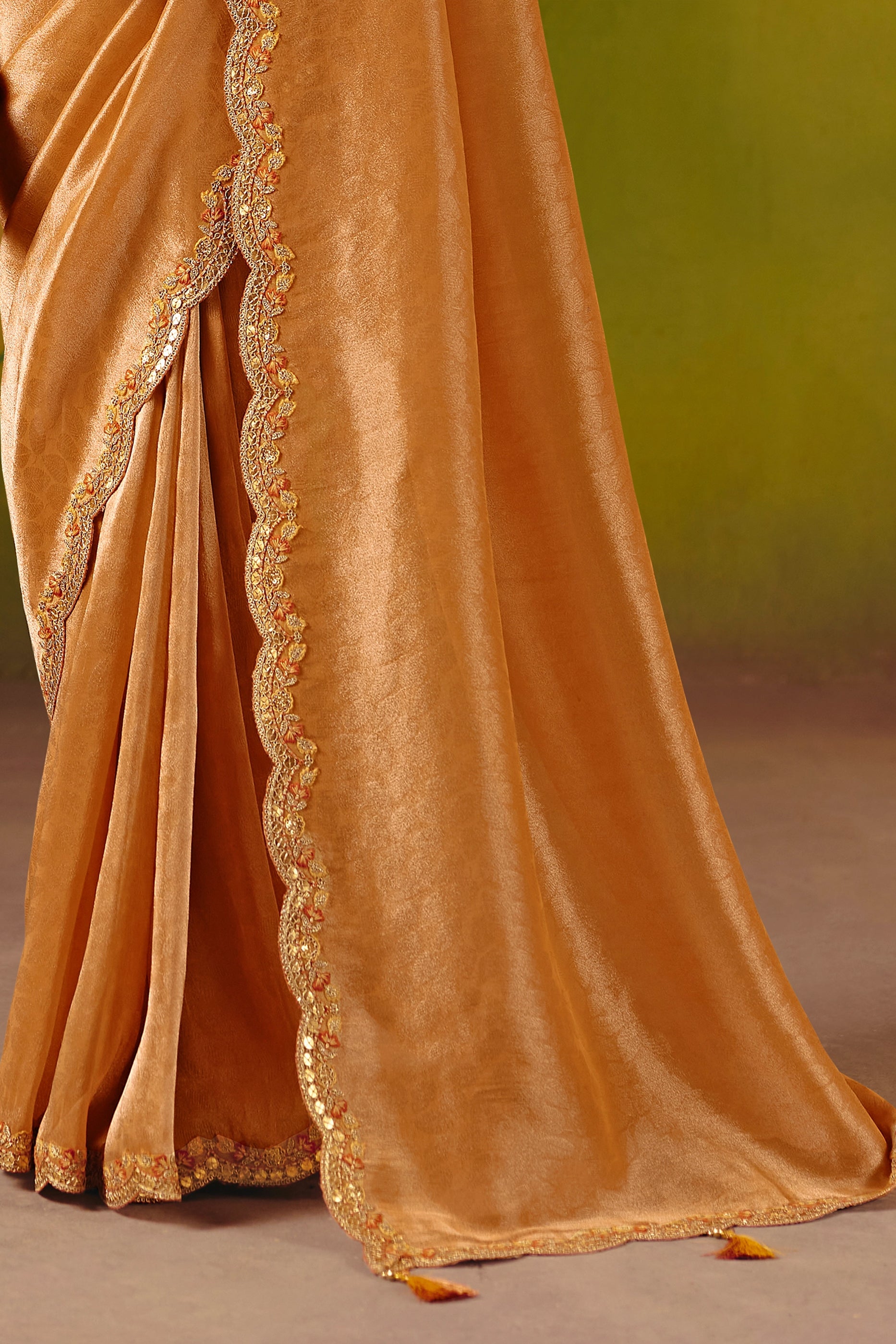 Orange Embroidered Jacquard Silk Saree-SAR12088_4_SareeButa.com