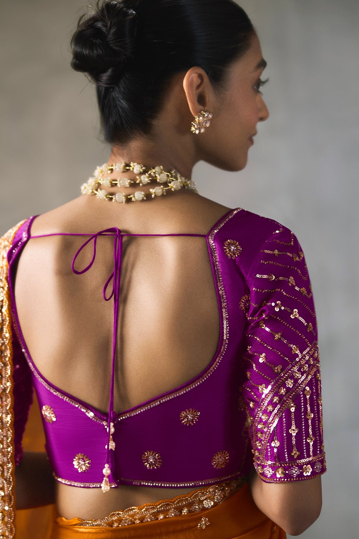 Orange Embroidered Silk Saree-SAR13408_3_SareeButa.com