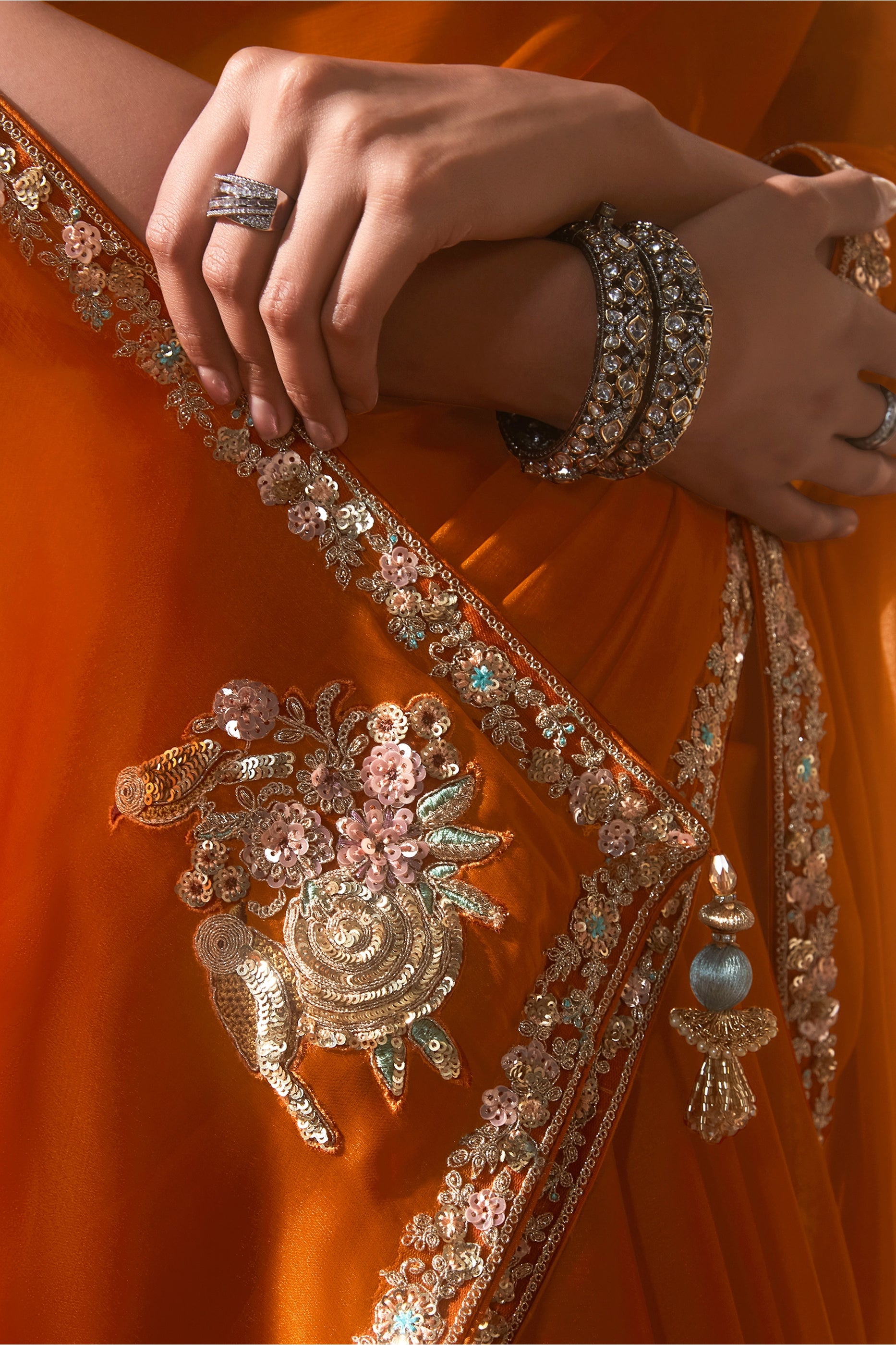 Orange Embroidered Tissue Silk Saree-SAR10229_3_SareeButa.com