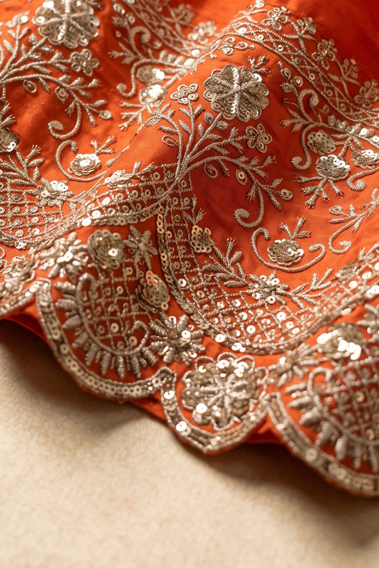 Orange Readymade Embroidered Silk Anarkali Suit-SAR13094_4_SareeButa.com
