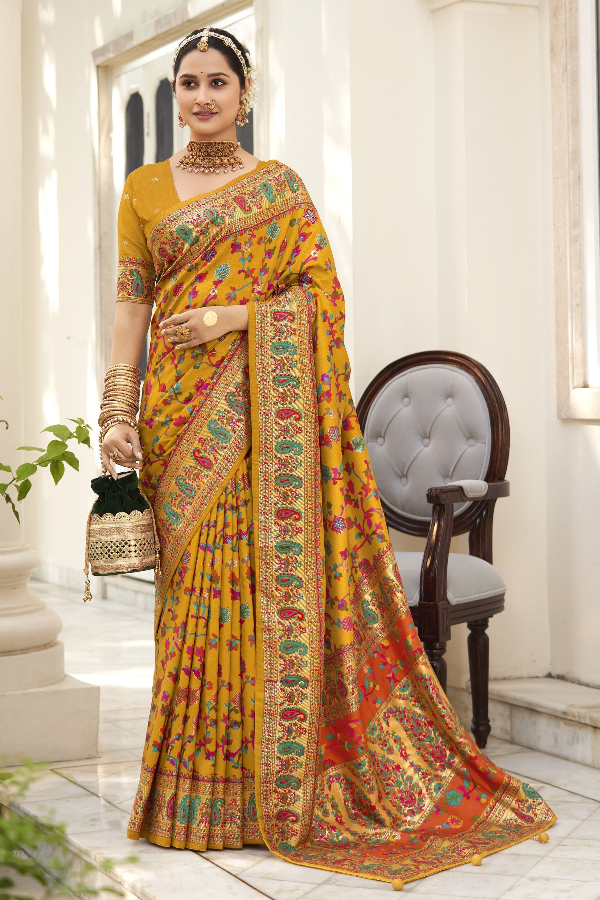 orange-tussar-silk-saree-zb130472_1_SareeButa.com