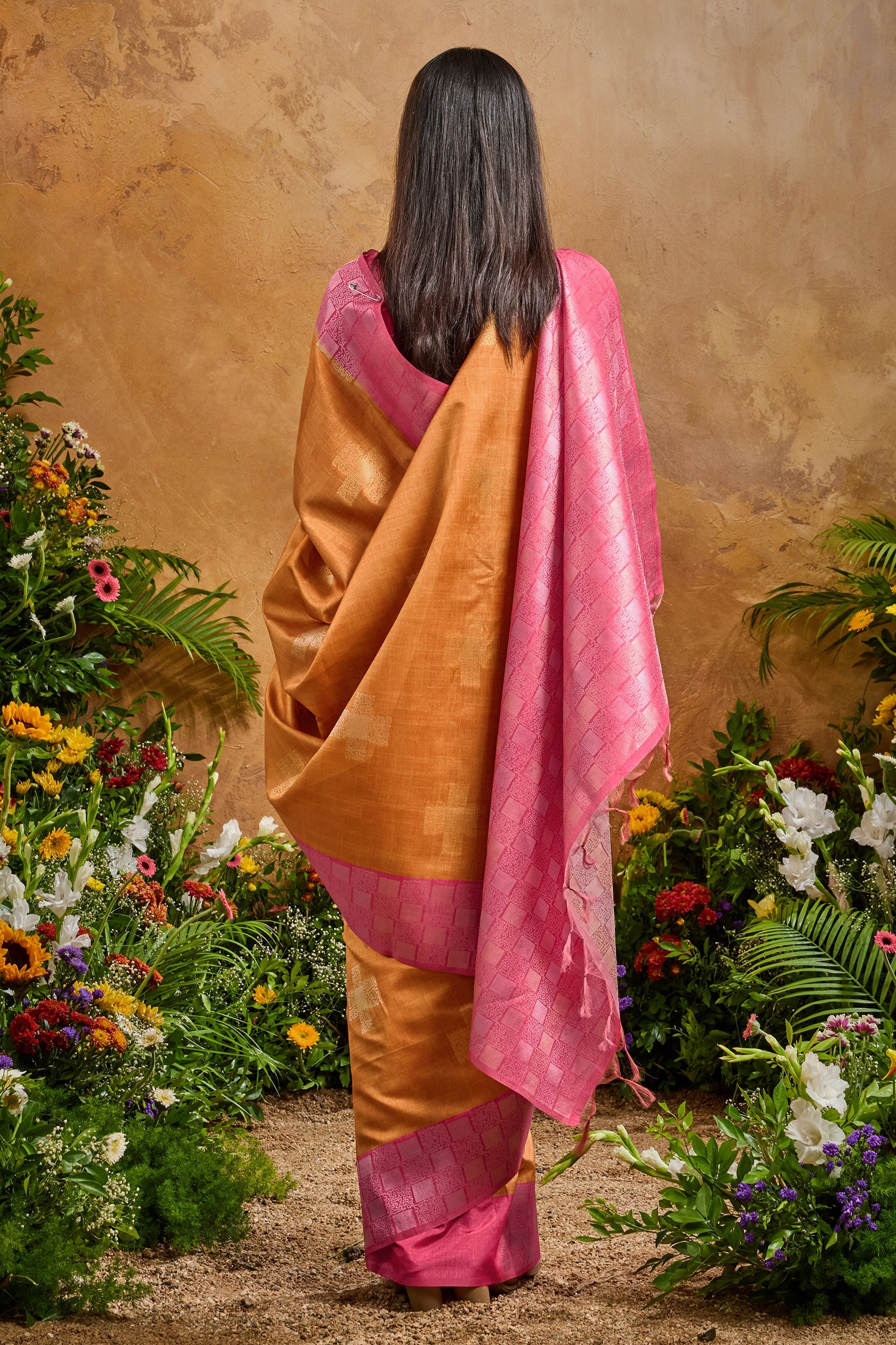 Orange Woven Silk Saree-SAR11930_4_SareeButa.com