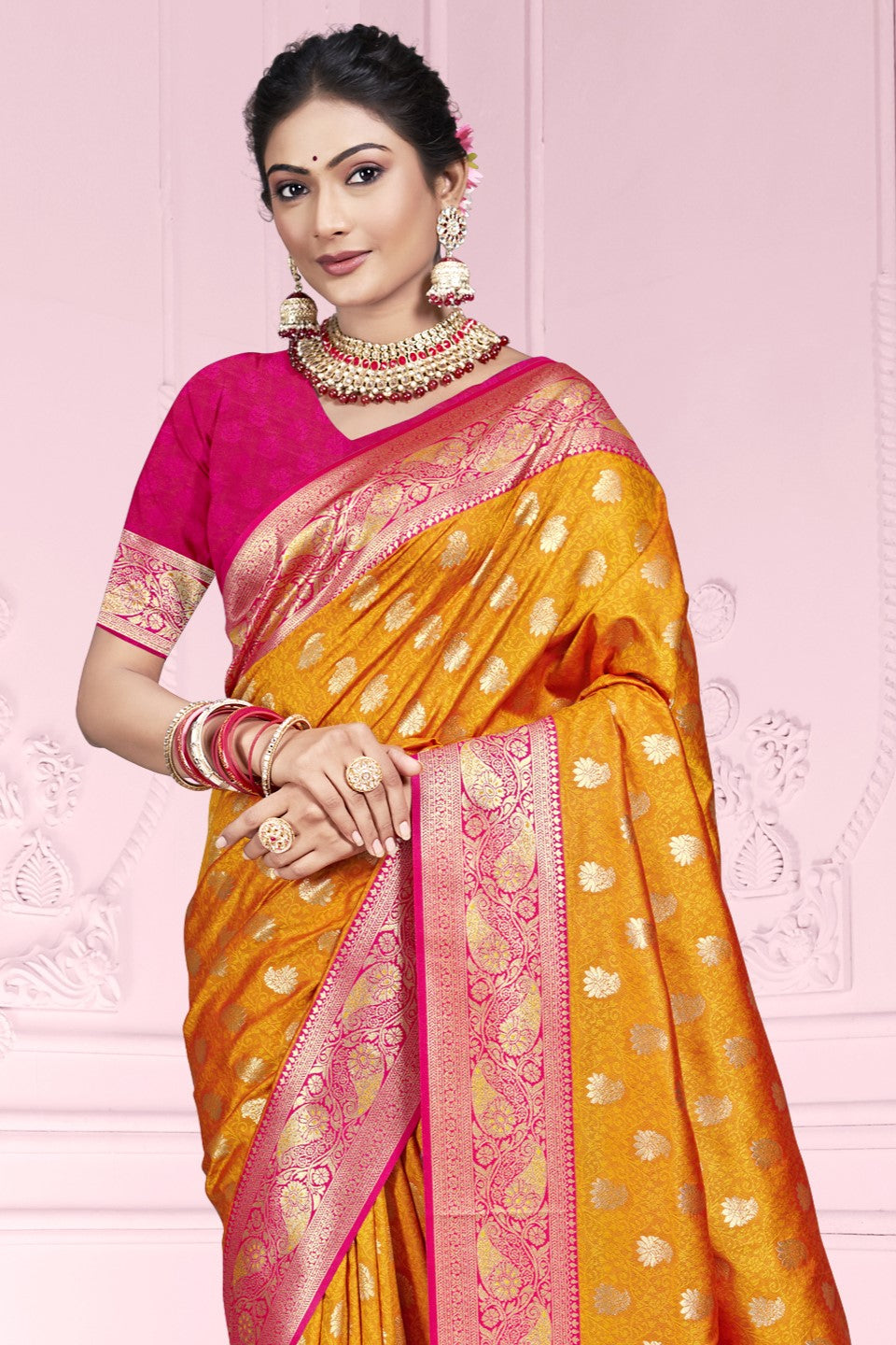 orange-woven-silk-saree-zb132937_2_SareeButa.com