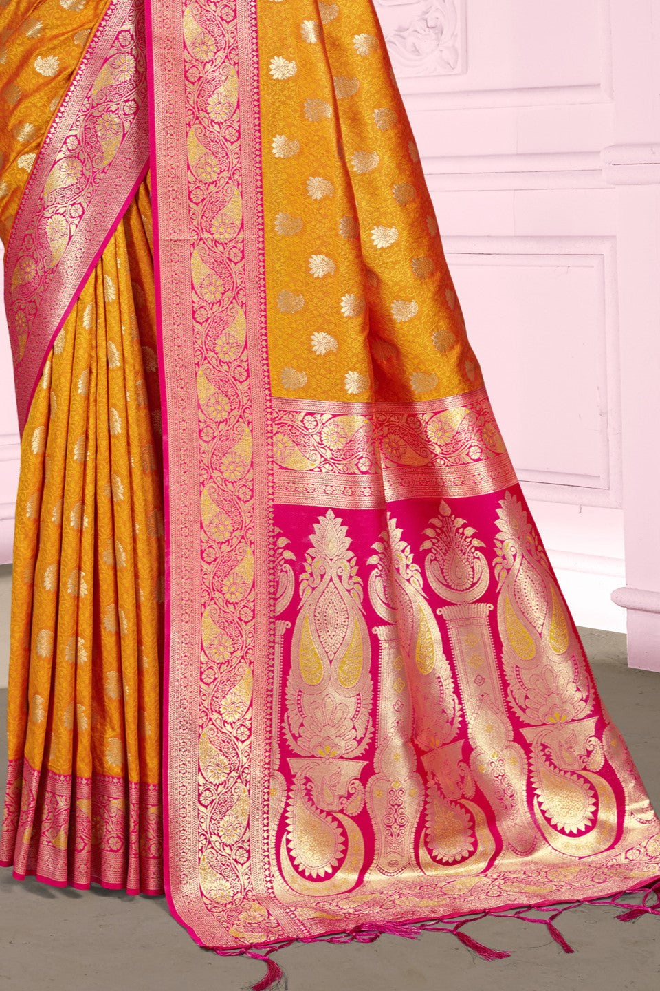 orange-woven-silk-saree-zb132937_3_SareeButa.com