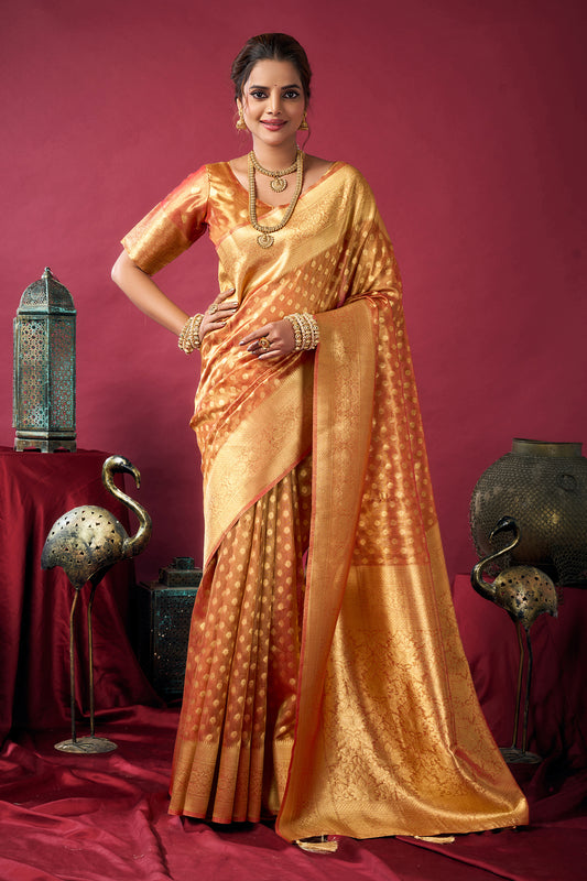 Orange Woven Tissue Silk Saree-SAR12613_1_SareeButa.com
