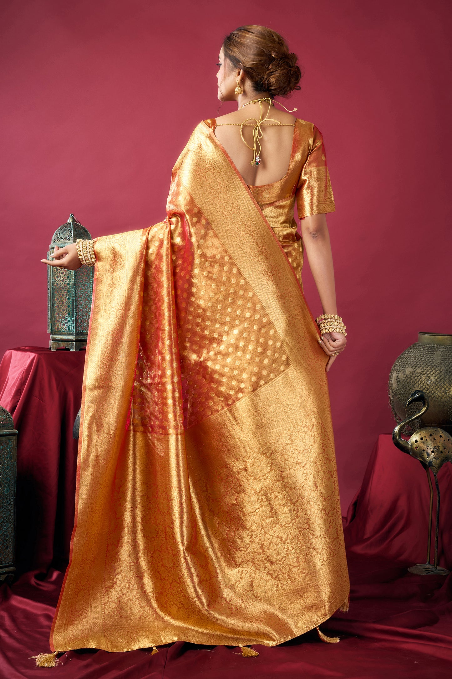 Orange Woven Tissue Silk Saree-SAR12613_5_SareeButa.com