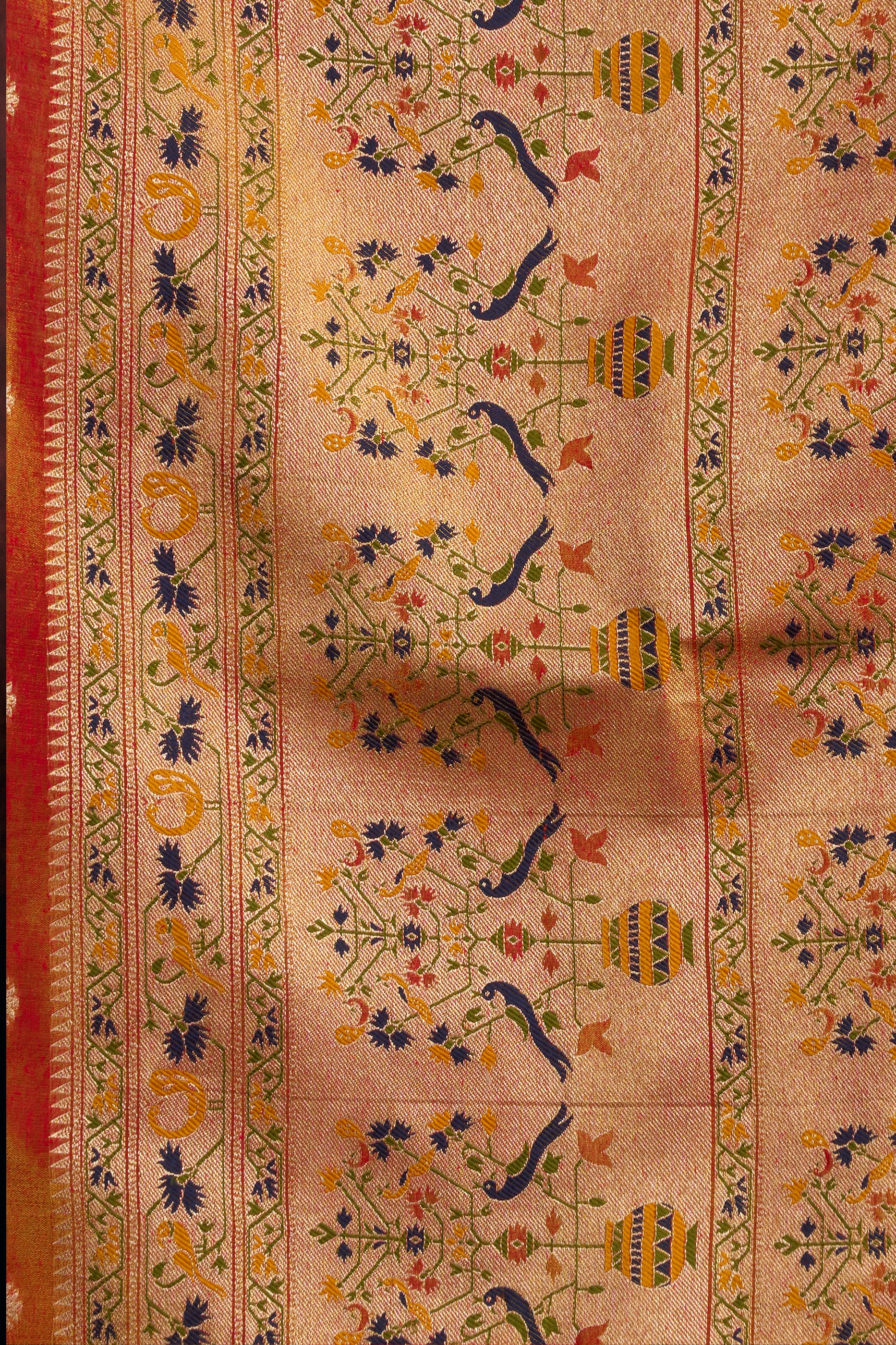 Orange Woven Tissue Silk Saree-SAR13188_3_SareeButa.com