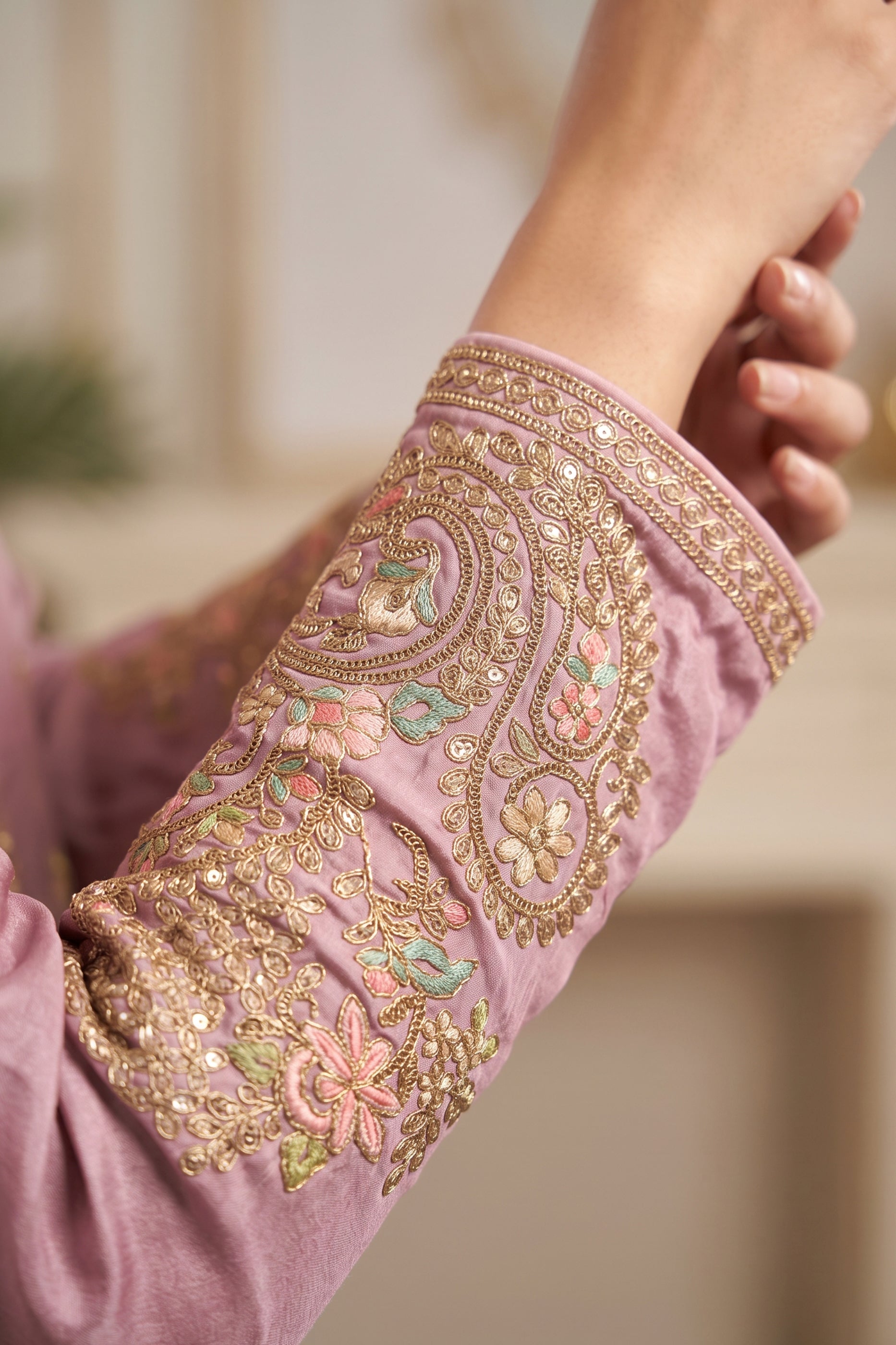 Orchid Pink Readymade Embroidered Simar Silk Suit-SAR13008_3_SareeButa.com