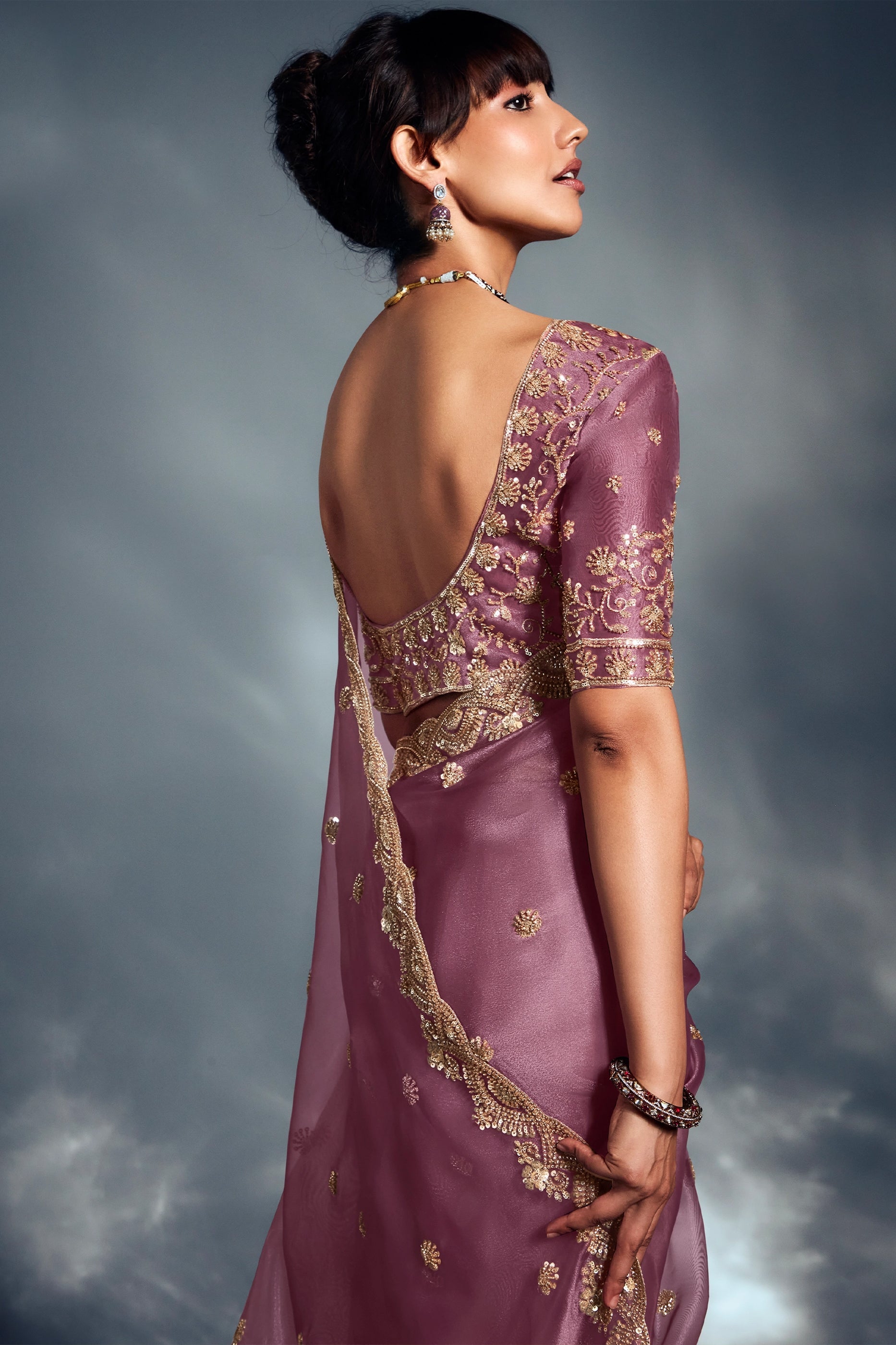 Orchid Purple Embroidered Tissue Silk Saree-SAR10216_3_SareeButa.com