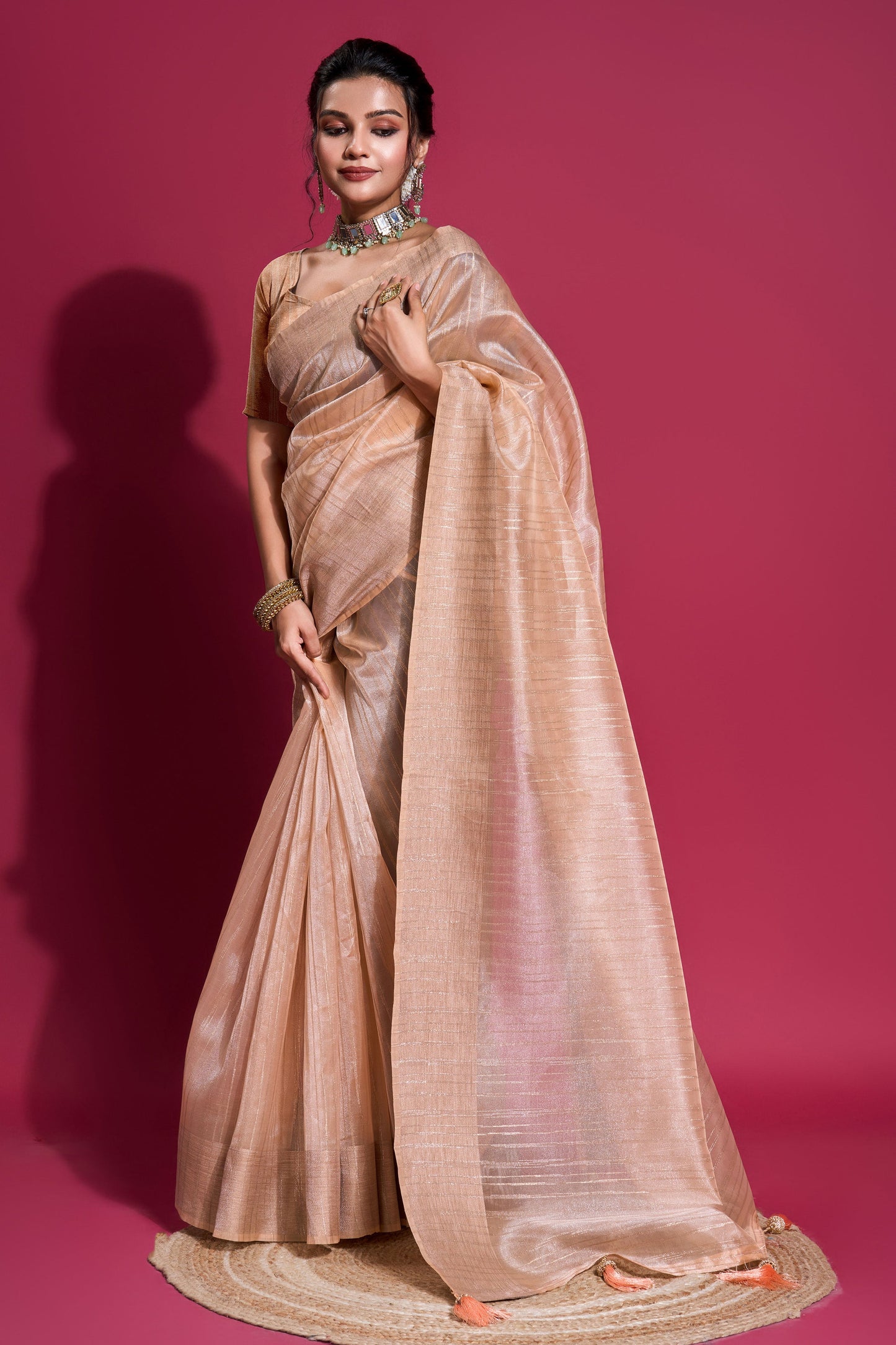 peach-woven-organza-saree-zb131955_1_SareeButa.com