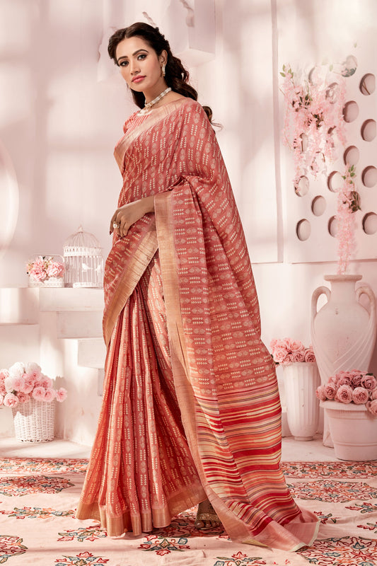 peach-printed-art-silk-saree-zb131206_1_SareeButa.com