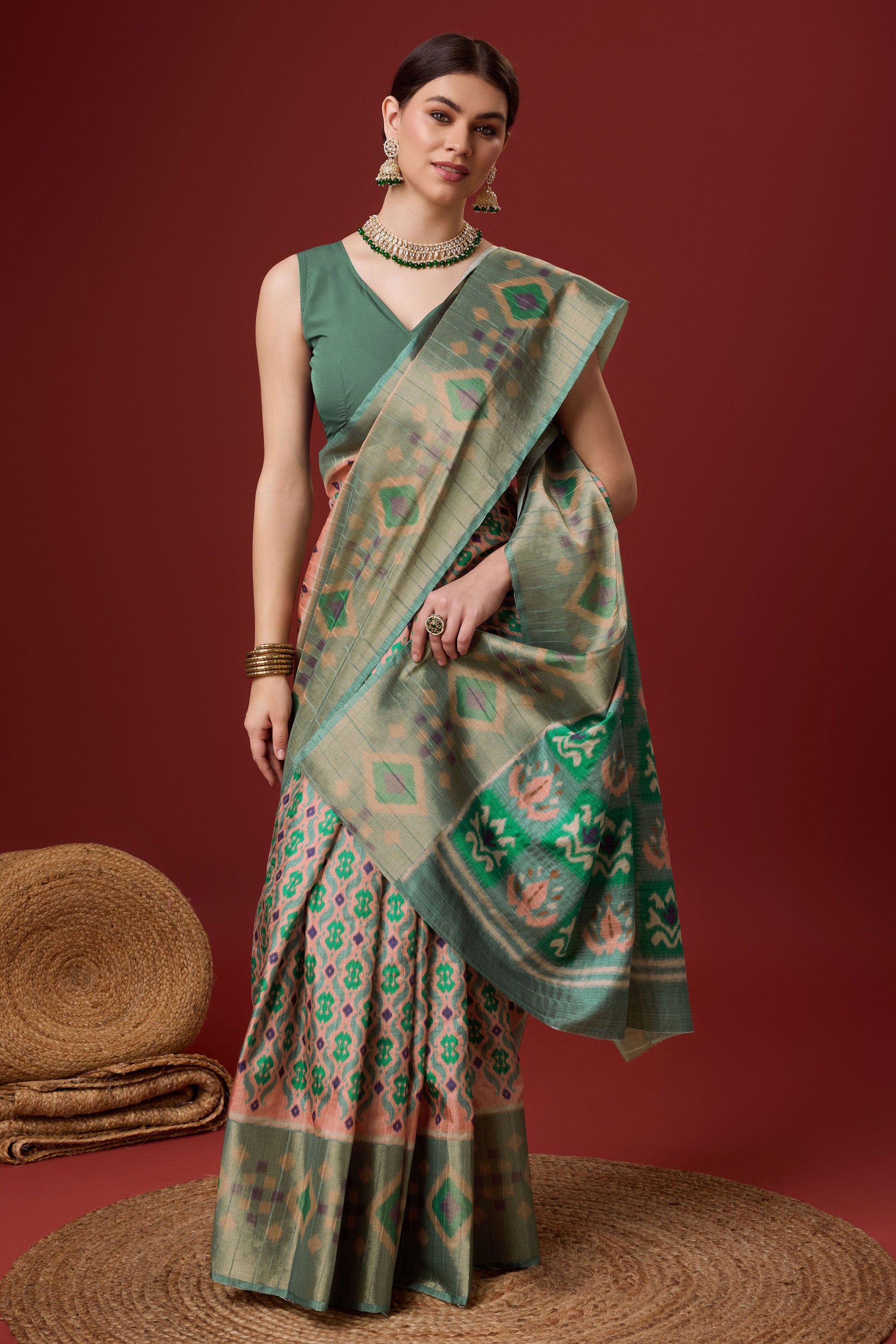 peach-printed-cotton-silk-saree-zb131892_1_SareeButa.com