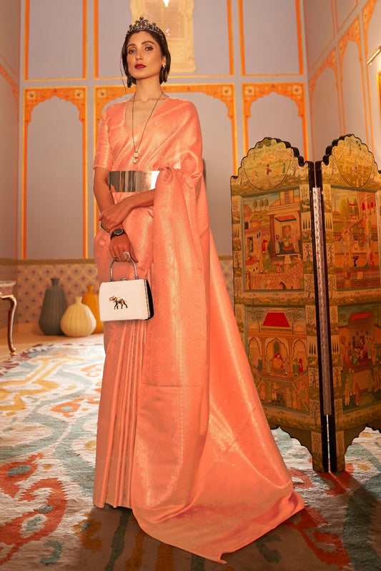 peach-woven-satin-saree-zb140104_1_SareeButa.com