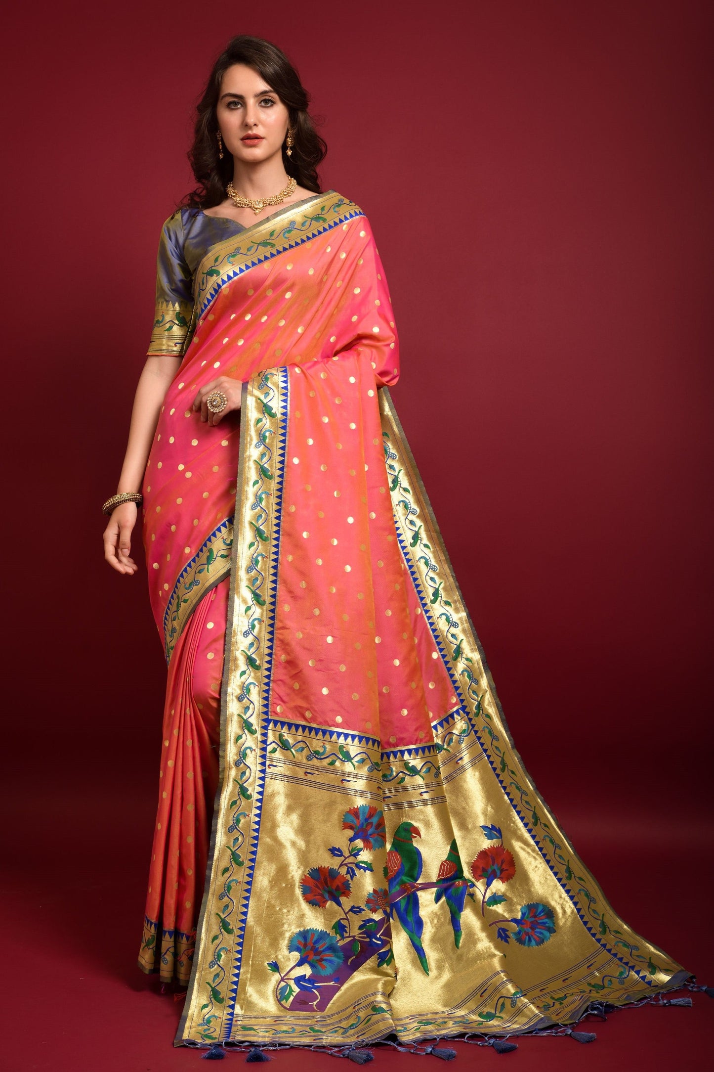 peach-paithani-silk-saree-zb131528_1_SareeButa.com