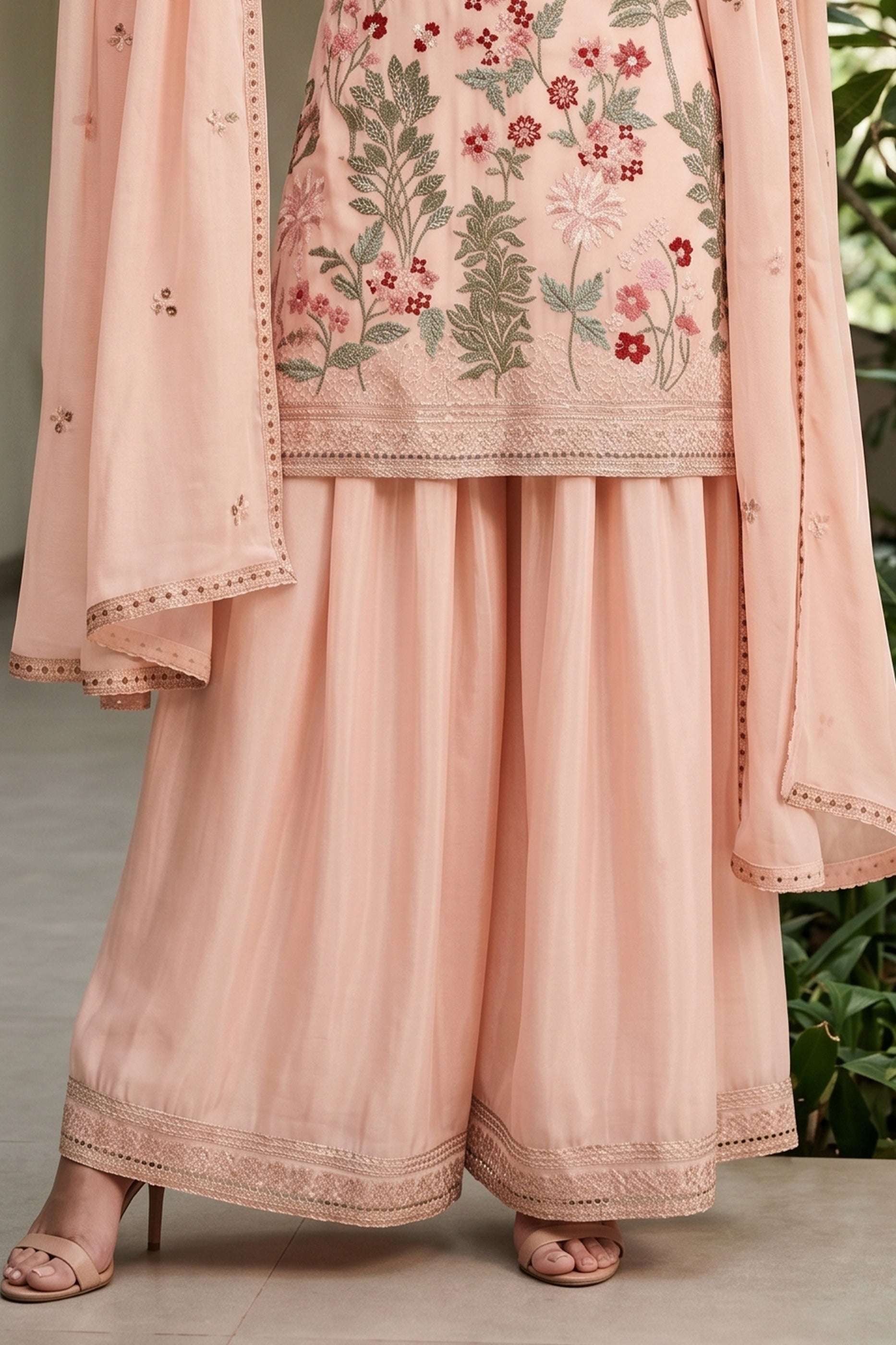 Peach Readymade Embroidered Chinon Suit-SAR12802_4_SareeButa.com