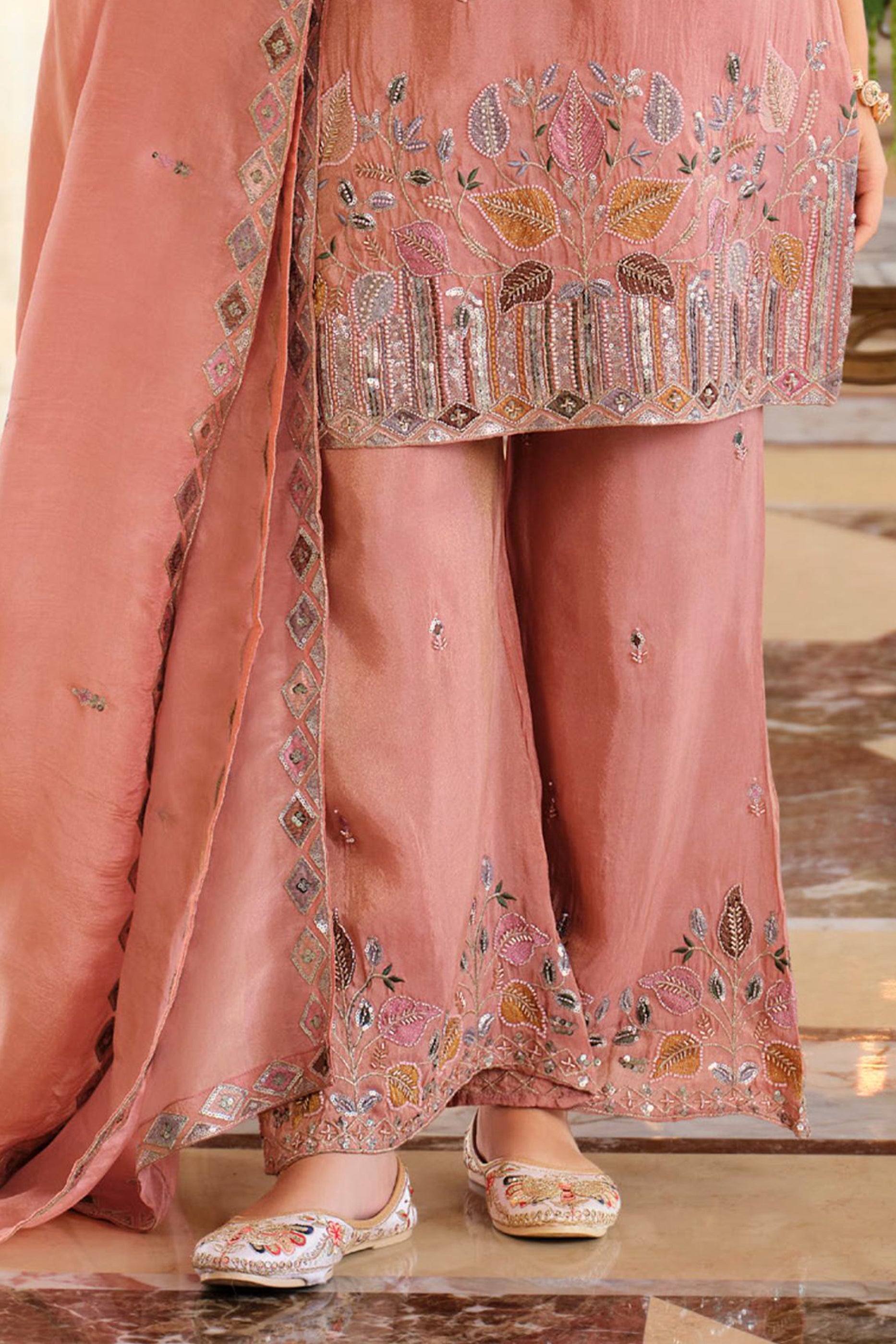 Peach Readymade Embroidered Simar Silk Suit-SAR12011_5_SareeButa.com