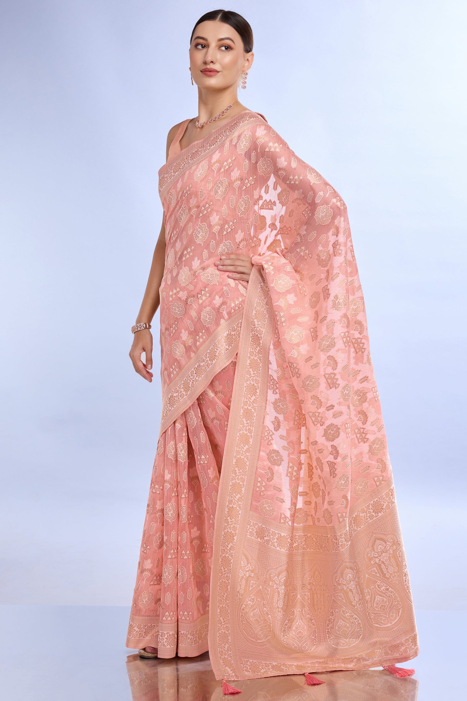 peach-woven-organza-saree-zb132168_4_SareeButa.com