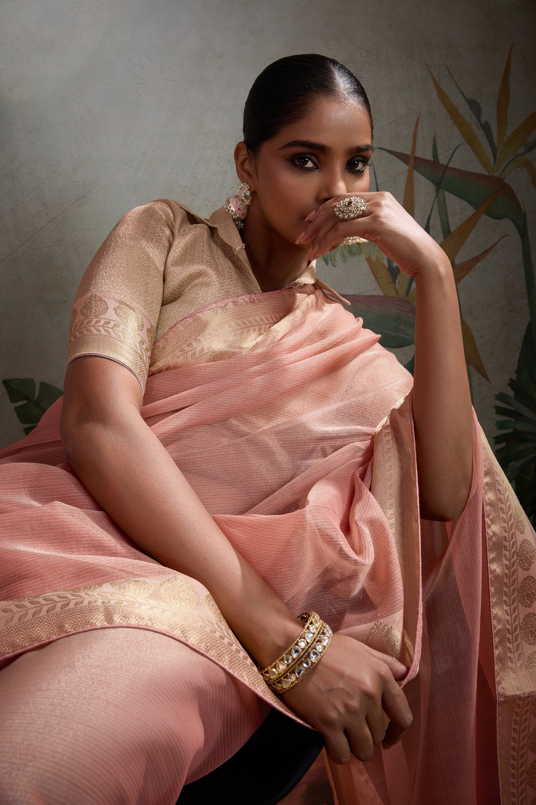 Peach Woven Zari Tissue Saree-SAR11813_2_SareeButa.com