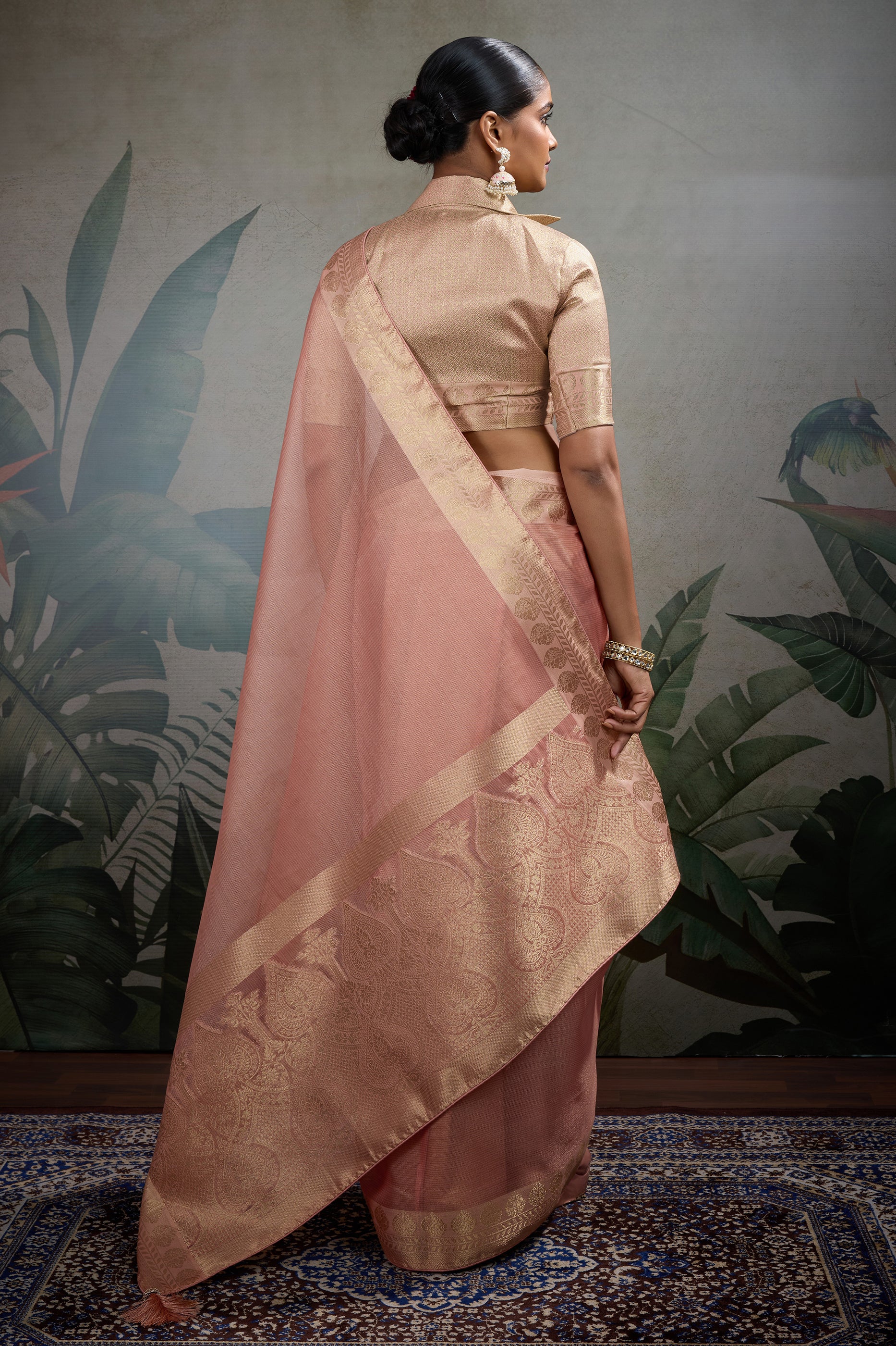 Peach Woven Zari Tissue Saree-SAR11813_4_SareeButa.com