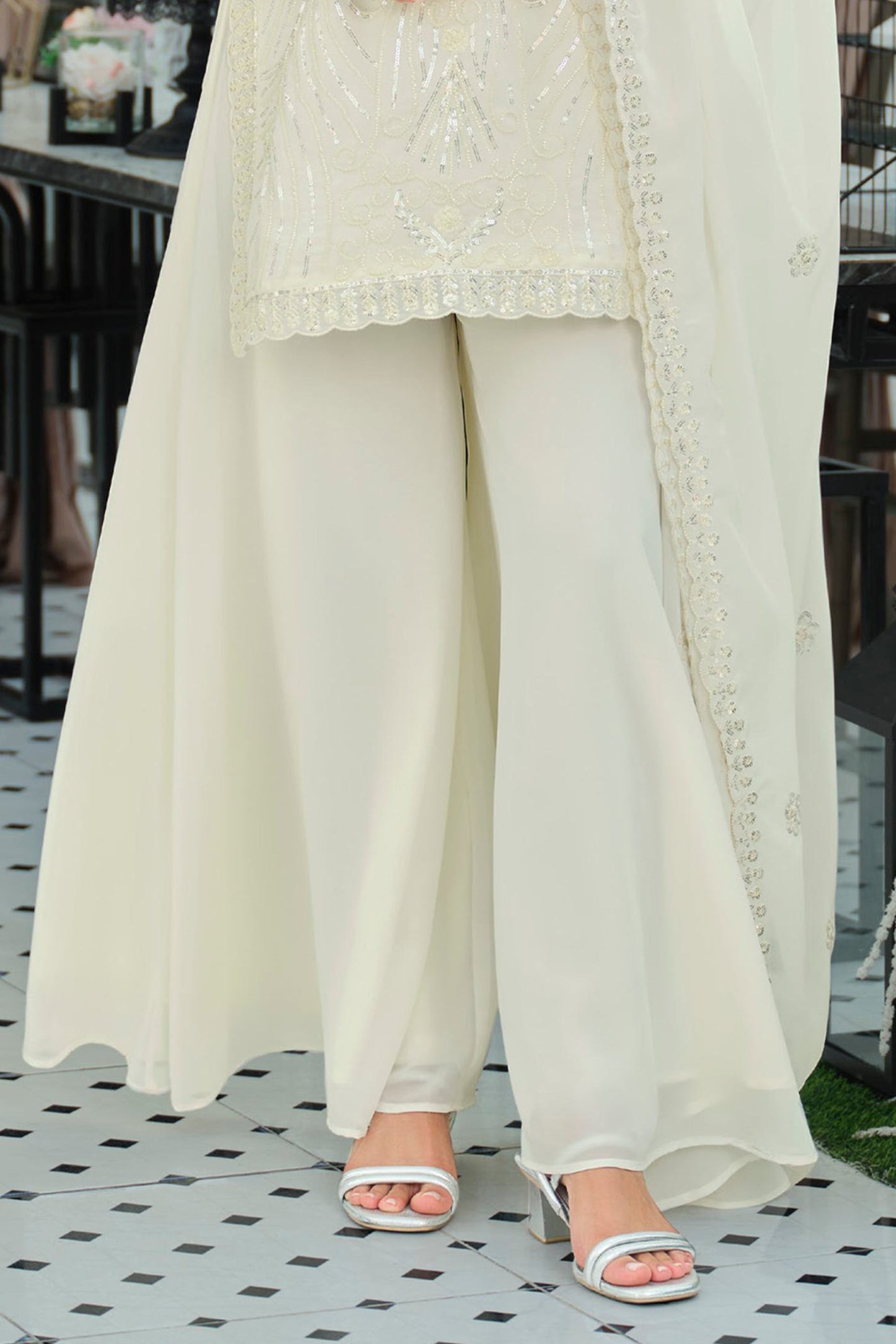 Pearl White Readymade Embroidered Georgette Palazzo Suit-SAR11730_5_SareeButa.com