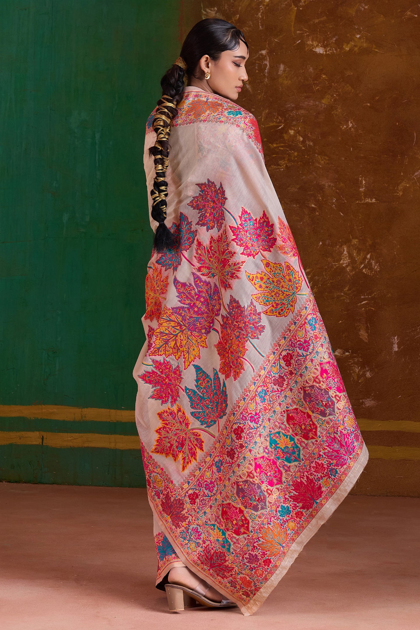 Pearl White Woven Modal Cotton Saree-SAR11893_4_SareeButa.com