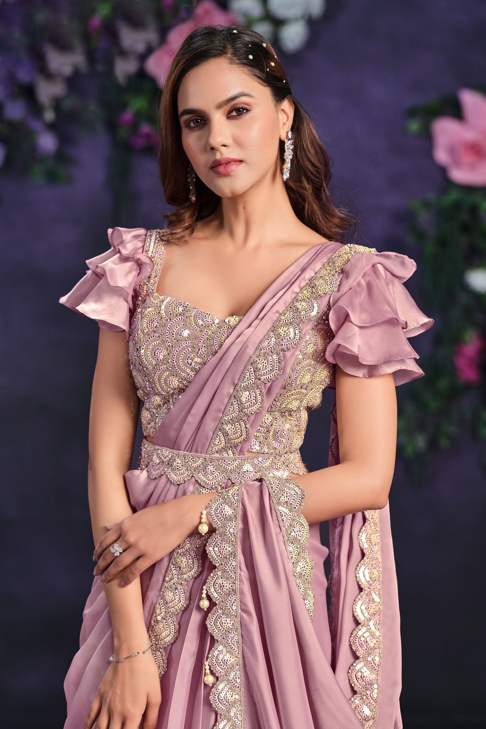 pink-crepe-satin-silk-readymade-saree-zb131318_2_SareeButa.com