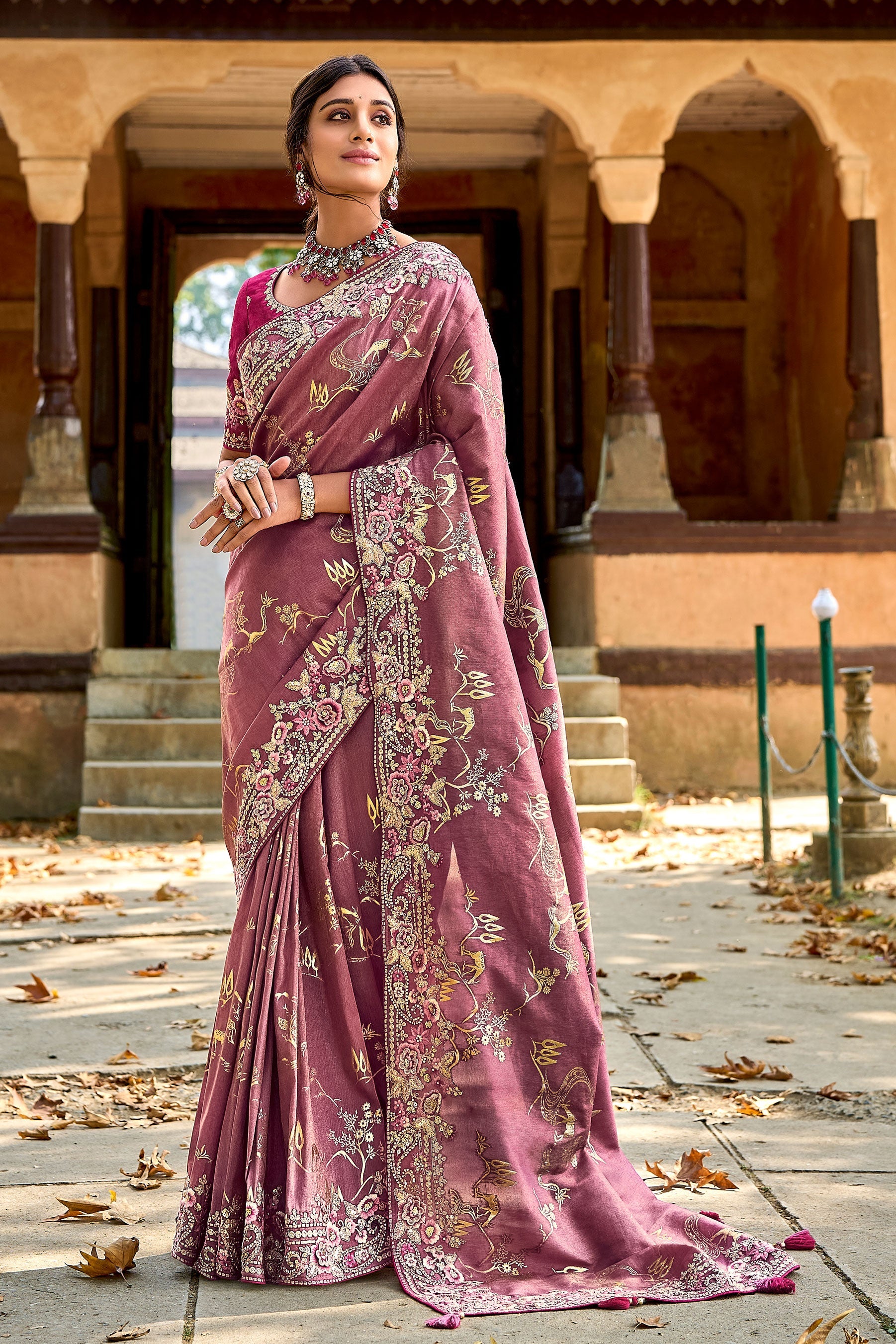 pink-embroidered-banarasi-saree-zb131847_1_SareeButa.com