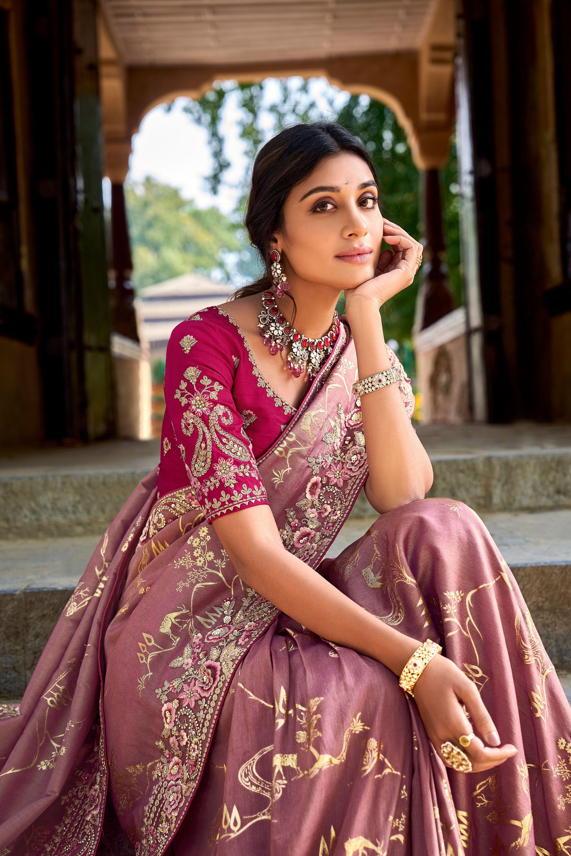 pink-embroidered-banarasi-saree-zb131847_4_SareeButa.com