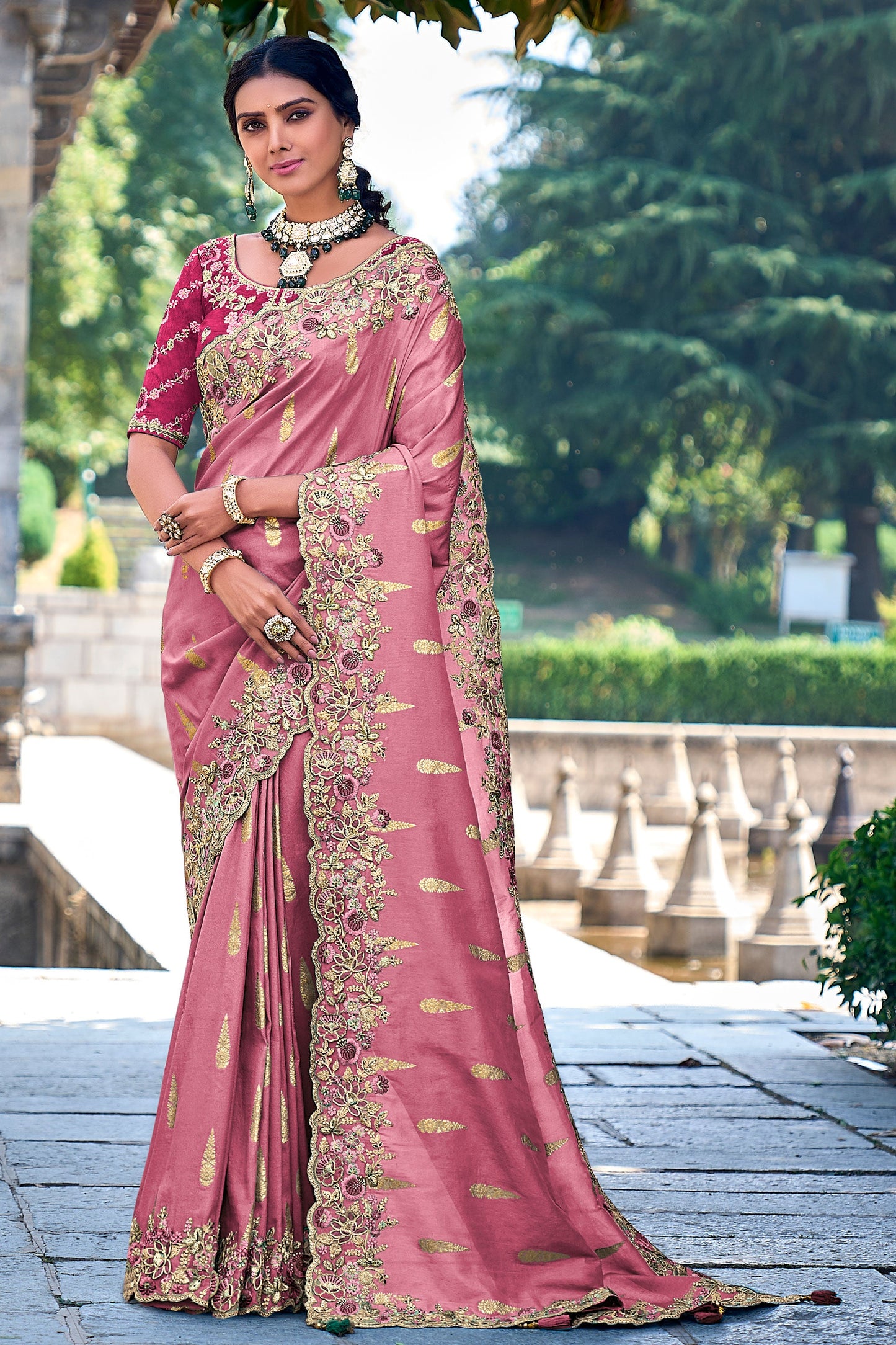 pink-embroidered-banarasi-saree-zb131854_1_SareeButa.com