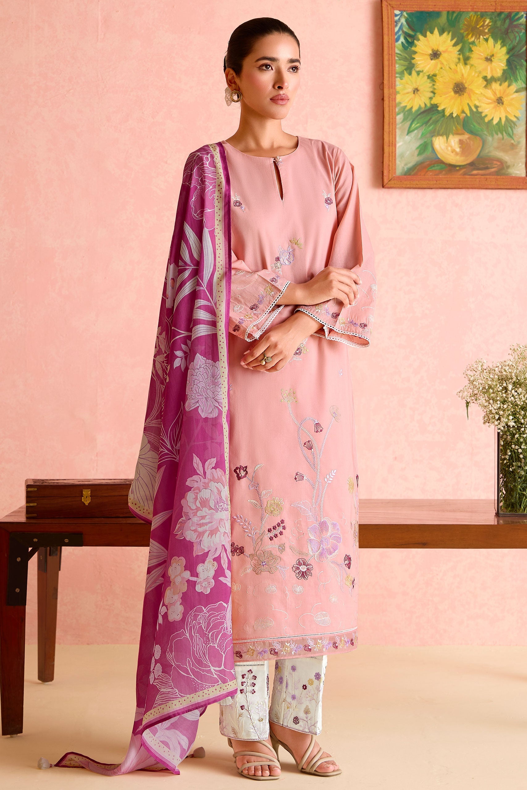 Pink Embroidered Cotton Suit-SS284_1_SareeButa.com