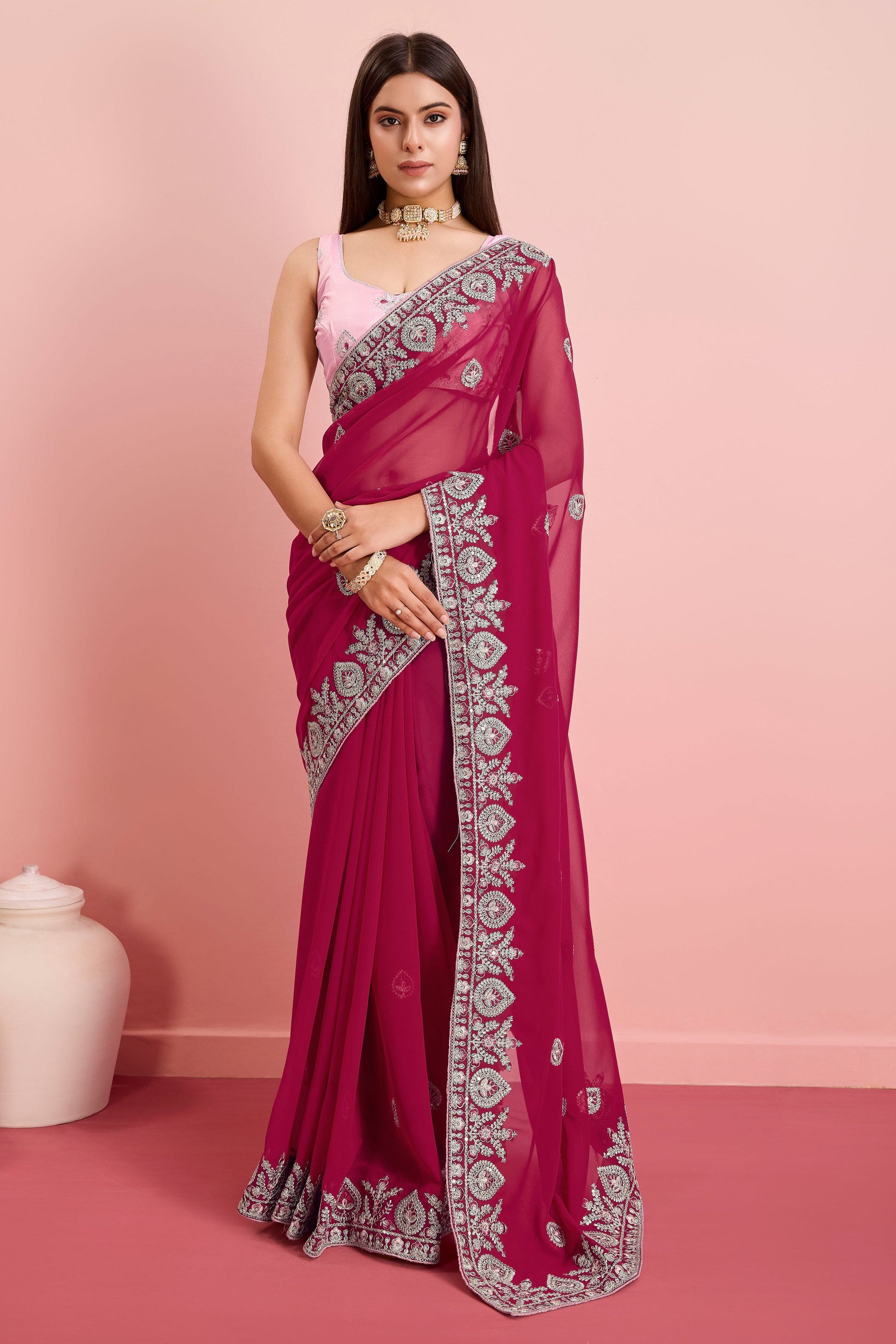 pink-embroidered-georgette-saree-zb131407_1_SareeButa.com