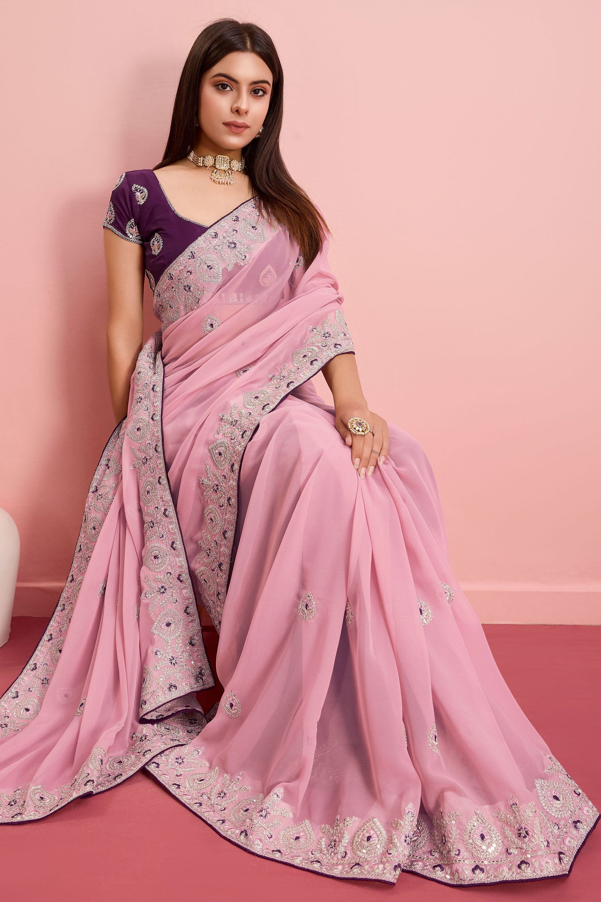 pink-embroidered-georgette-saree-zb131409_3_SareeButa.com