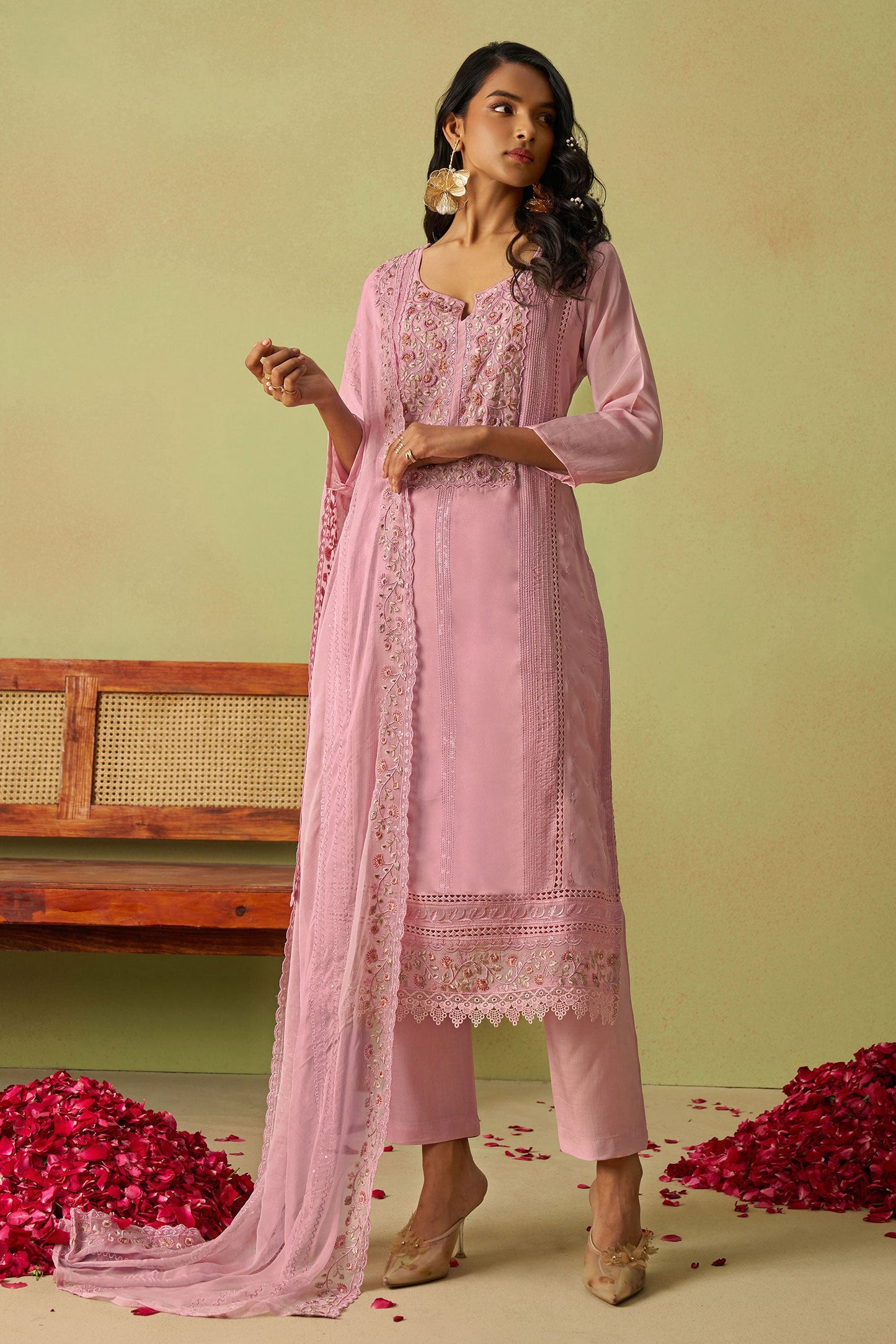 Pink Embroidered Organza Suit-SS277_4_SareeButa.com
