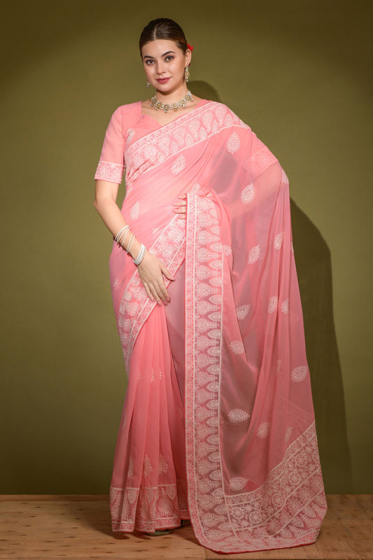 pink-geogette-chikankari-saree-zb131370_1_SareeButa.com