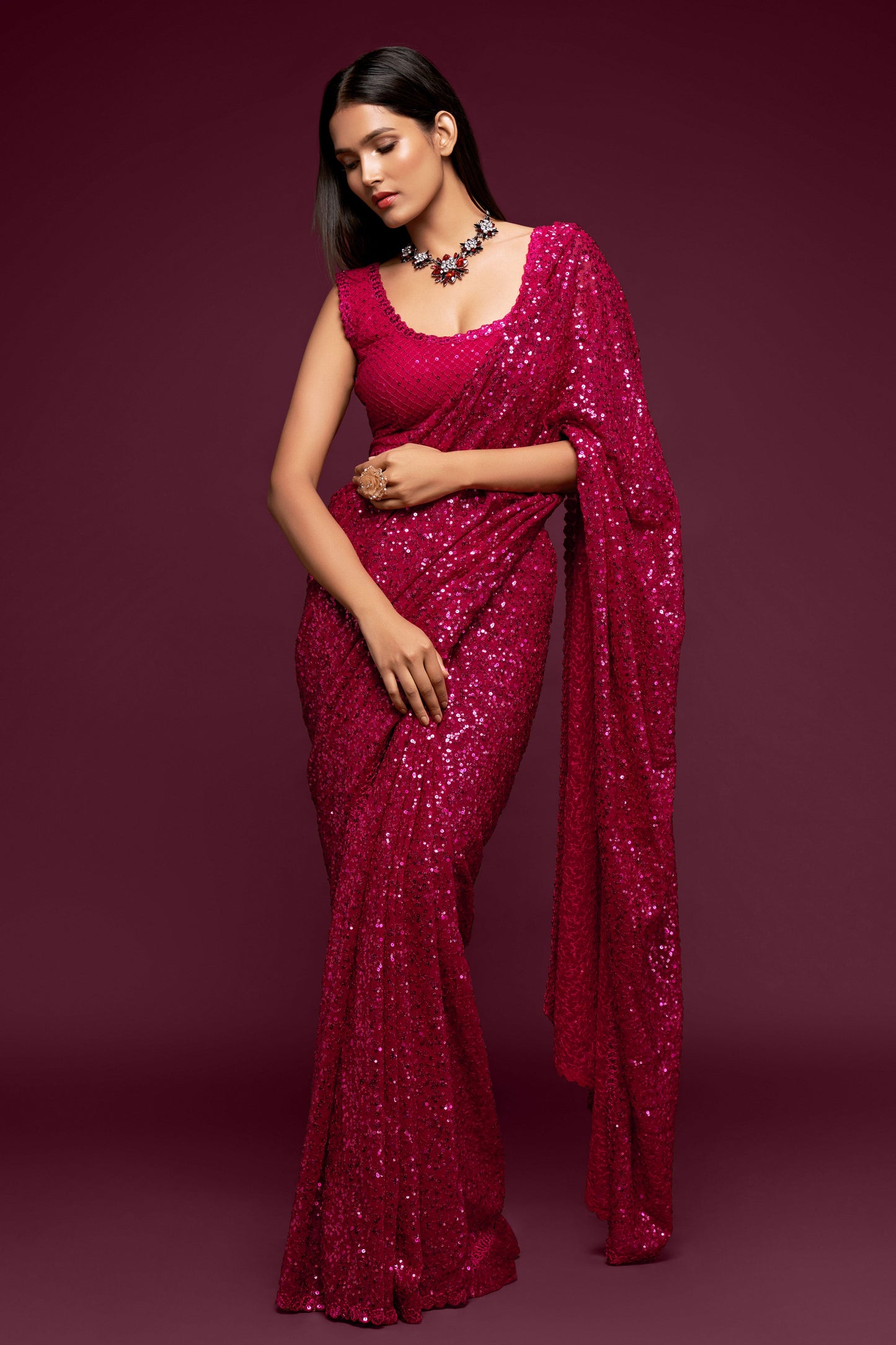 pink-georgette-sequin-saree-zb131760_3_SareeButa.com