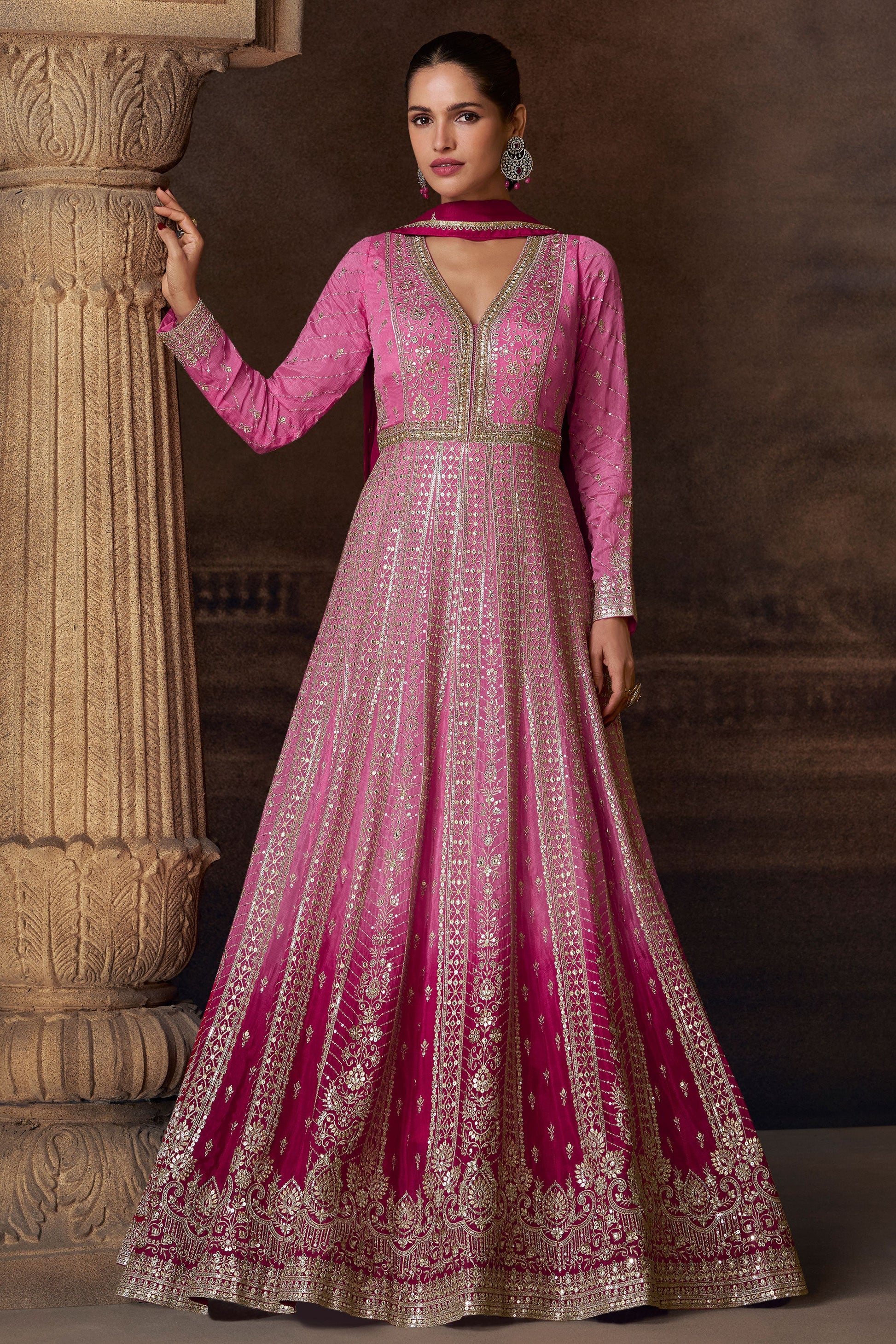 Buy Pink Embroidery Silk Salwar Suit ss205 | Saree Buta Buy Pink Embroidery Silk Salwar Suit ss205 | Saree Buta